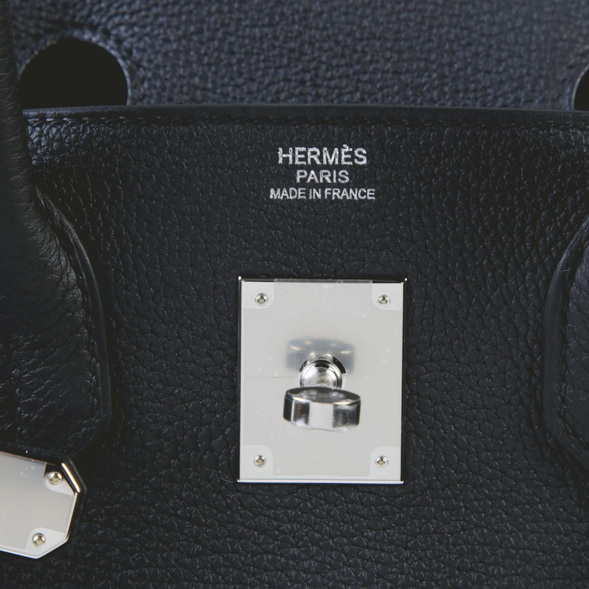 Brand New ( Rank N ) HERMÈS Birkin 30 Noir (89) Togo Palladium hardware G (2026) - 9