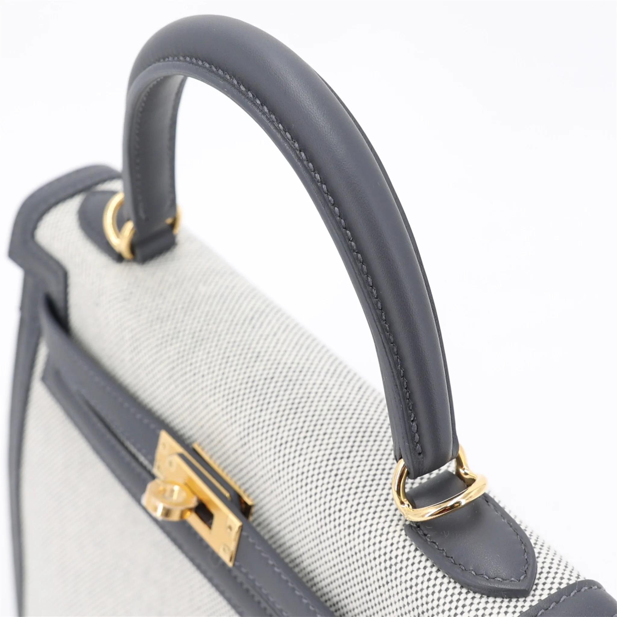 ランク N 新品 HERMÈS エルメス ケリー25 セリエ アルドワーズ (85) スイフト トワルアッシュ ゴールド金具 K刻印 (2025) - 3