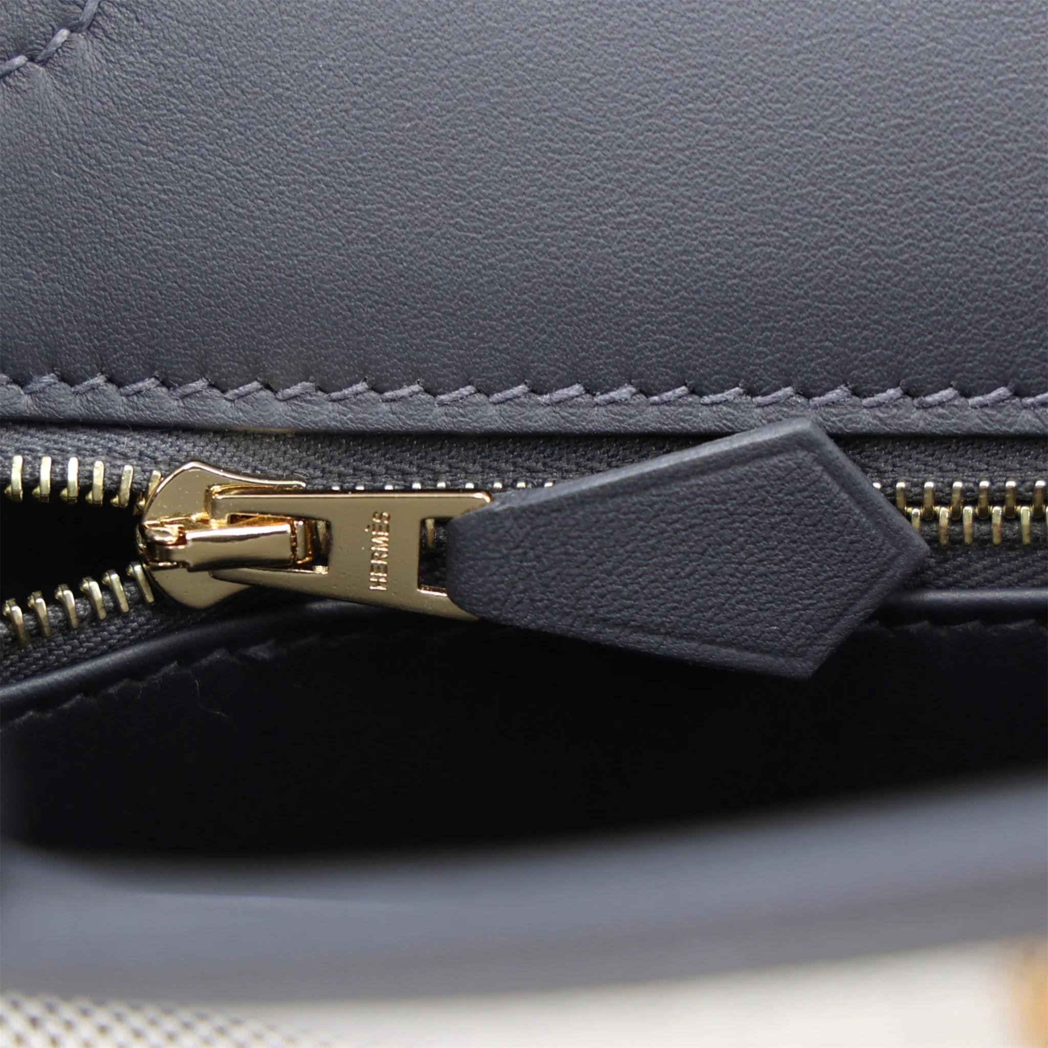 ランク N 新品 HERMÈS エルメス ケリー25 セリエ アルドワーズ (85) スイフト トワルアッシュ ゴールド金具 K刻印 (2025) - 15
