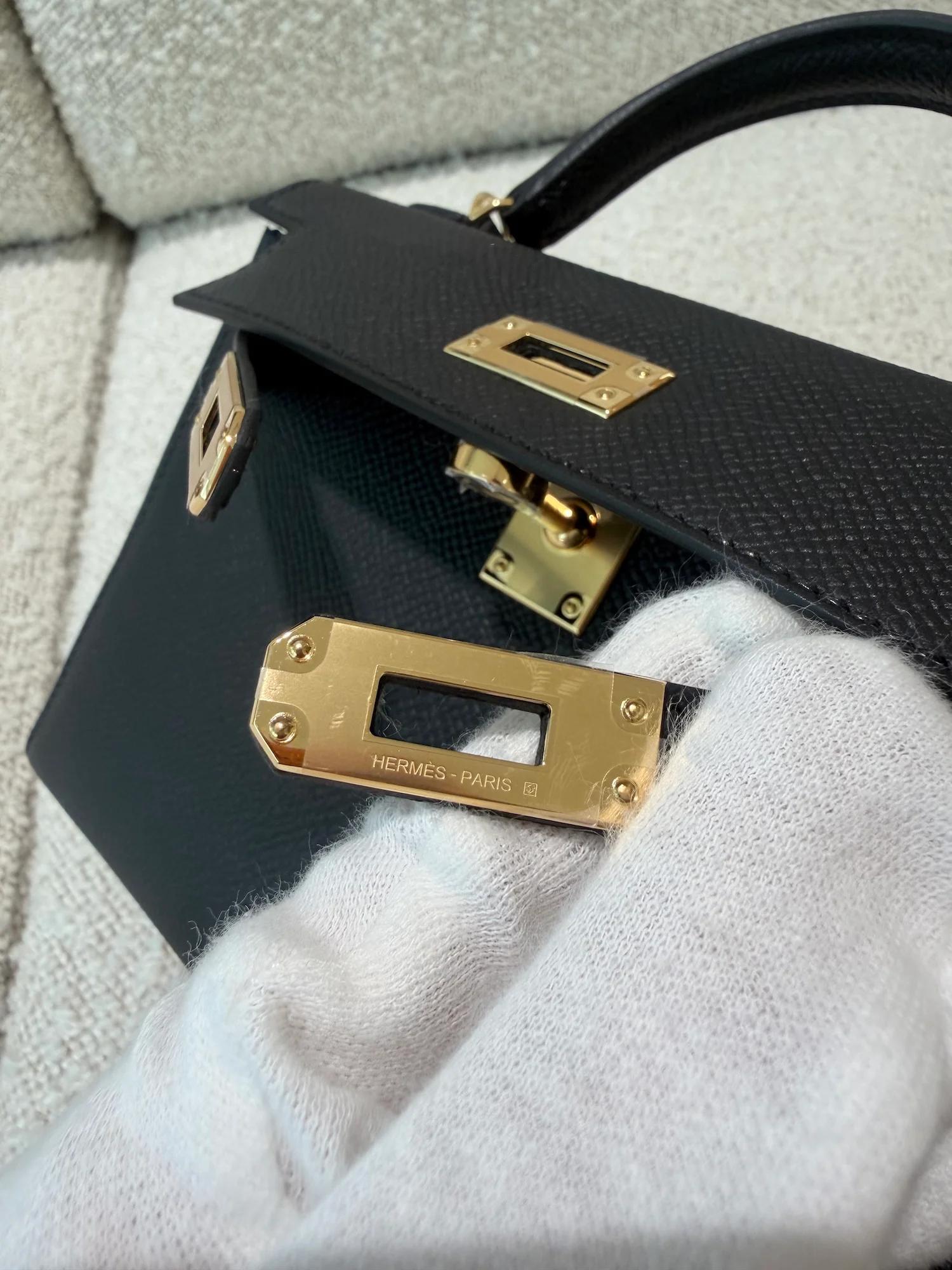 ランク N 新品 HERMÈS エルメス ミニケリー2 ブラック (89) エプソン ゴールド金具 G刻印 (2026) - 15