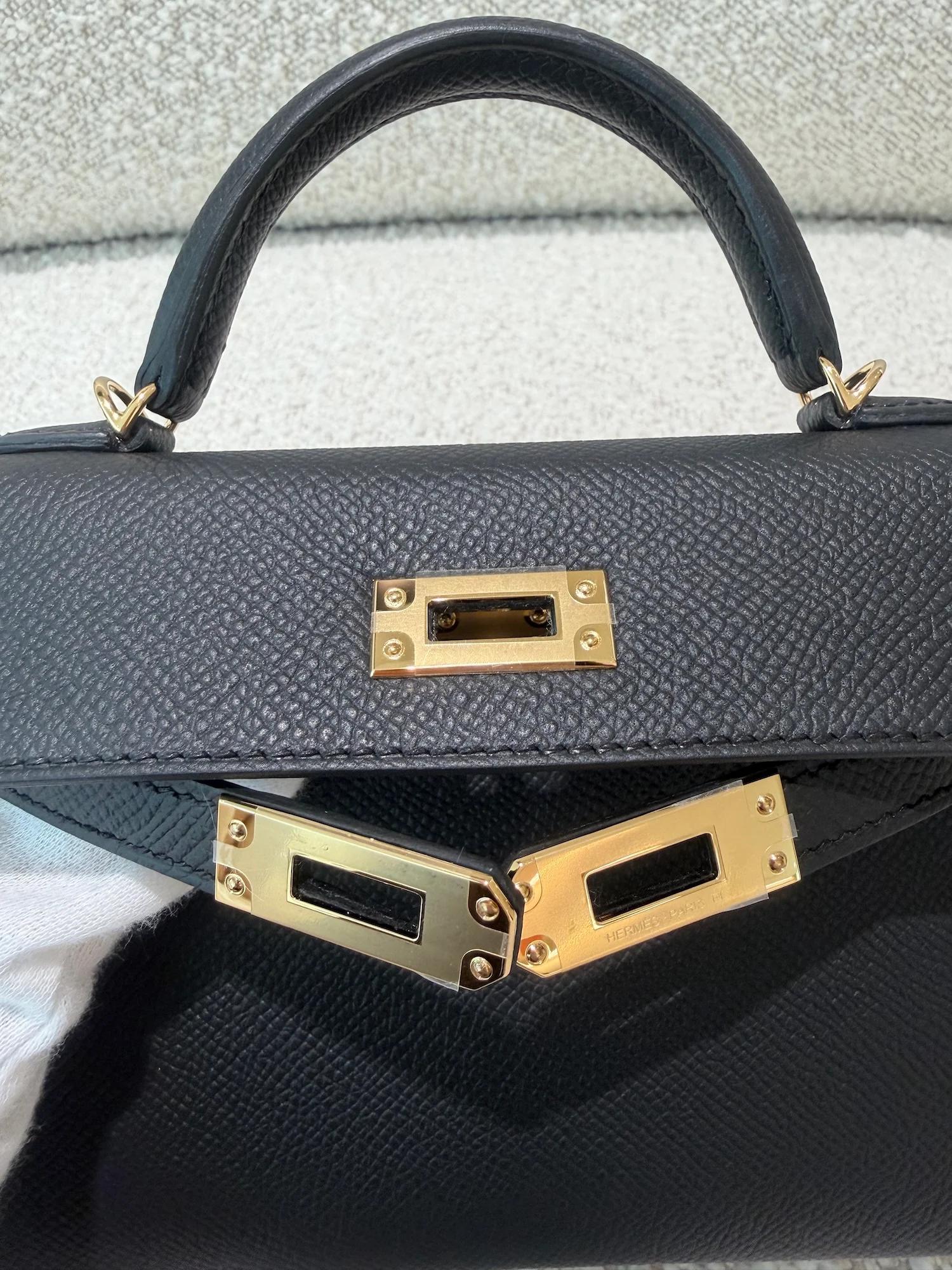 ランク N 新品 HERMÈS エルメス ミニケリー2 ブラック (89) エプソン ゴールド金具 G刻印 (2026) - 16