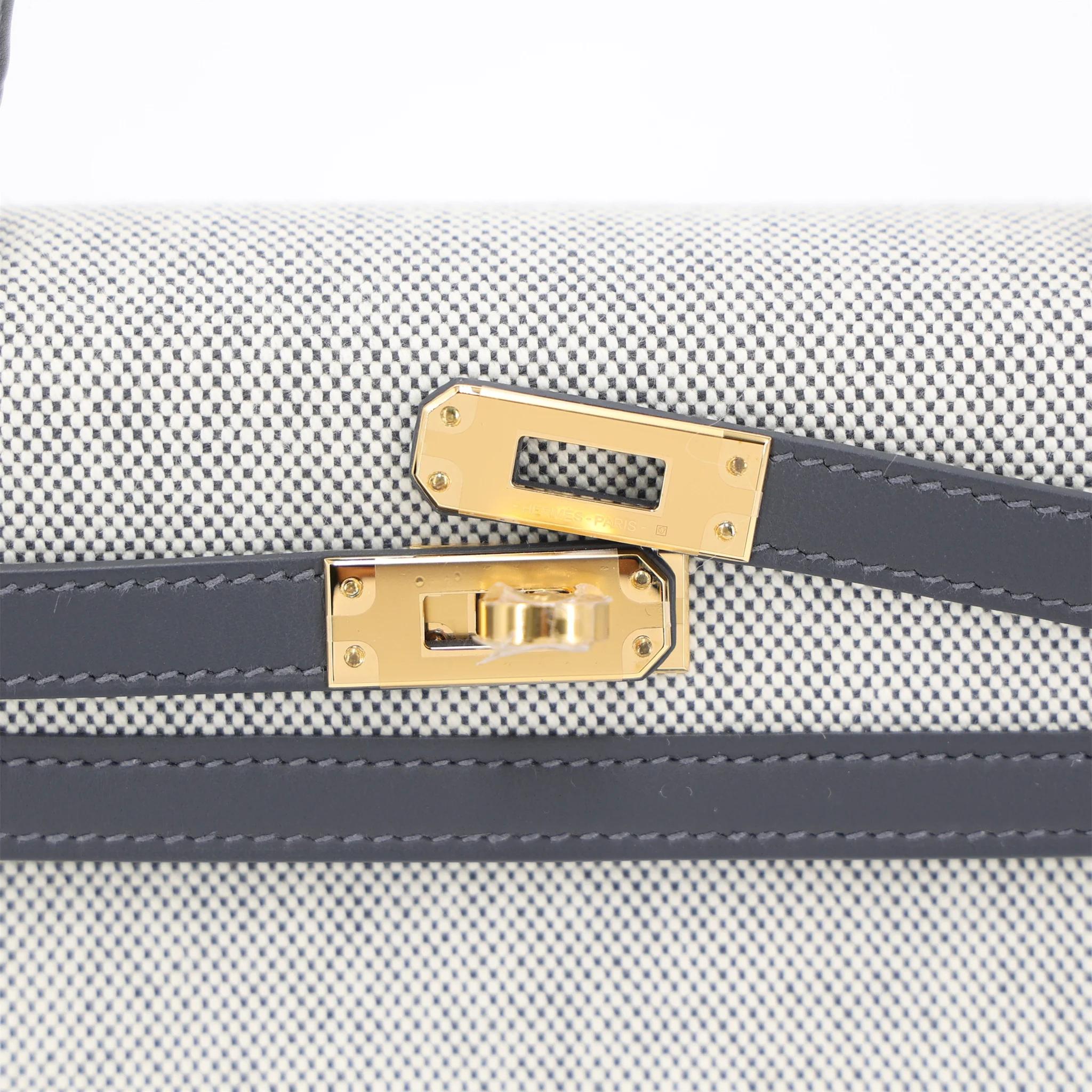 ランク N 新品 HERMÈS エルメス ケリー25 セリエ アルドワーズ (85) スイフト トワルアッシュ ゴールド金具 K刻印 (2025) - 8