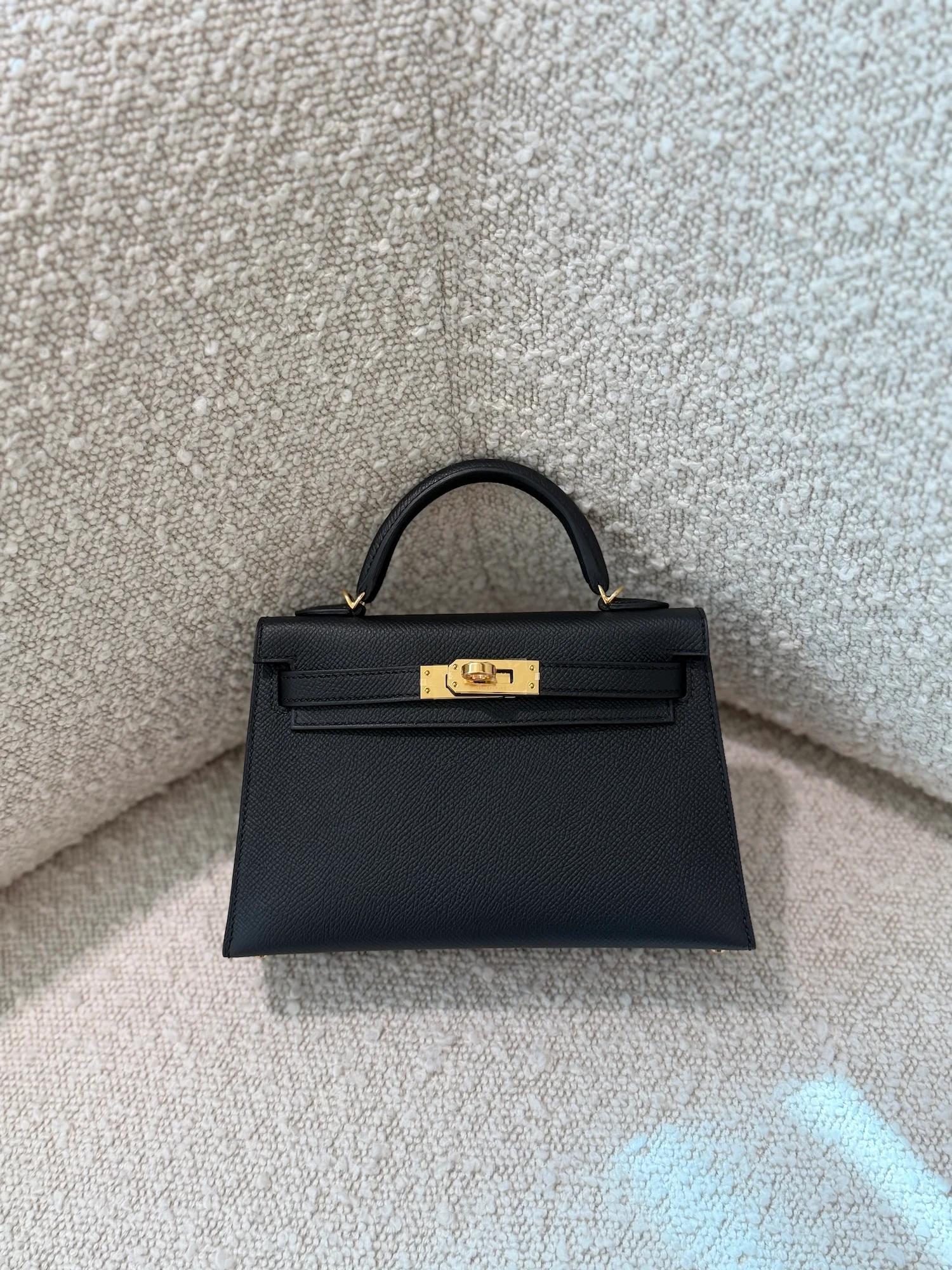 ランク N 新品 HERMÈS エルメス ミニケリー2 ブラック (89) エプソン ゴールド金具 G刻印 (2026) - 4