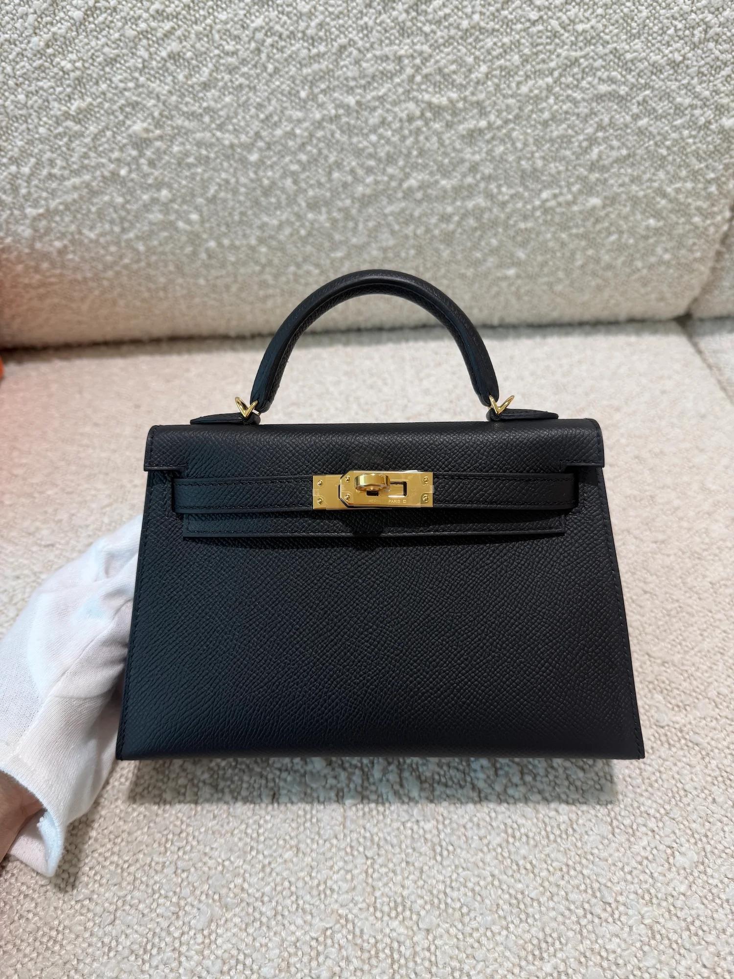 ランク N 新品 HERMÈS エルメス ミニケリー2 ブラック (89) エプソン ゴールド金具 G刻印 (2026) - 5