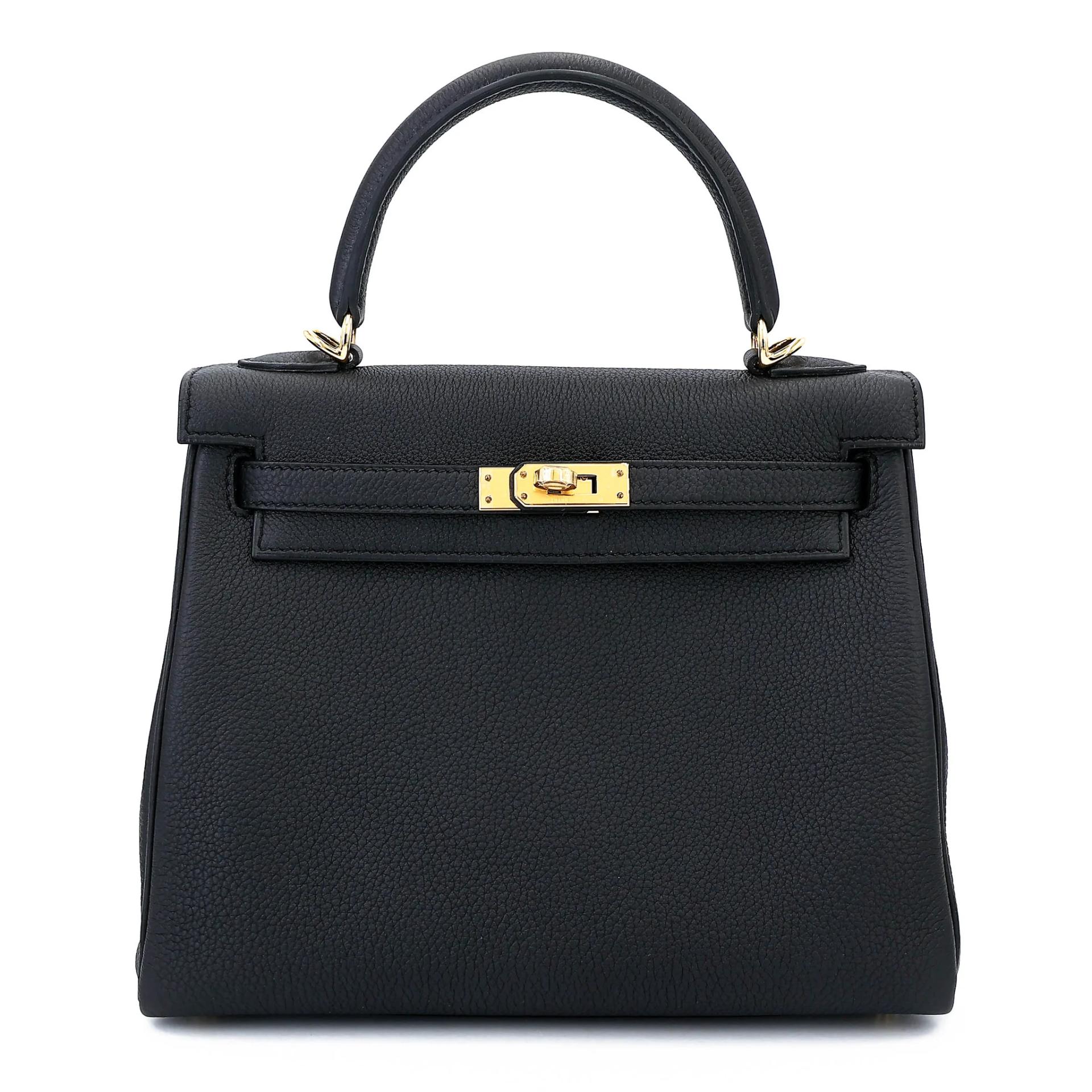 ランク N 新品 HERMÈS エルメス ケリー25 ブラック (89) トゴ ゴールド金具 G刻印 (2026) - 1