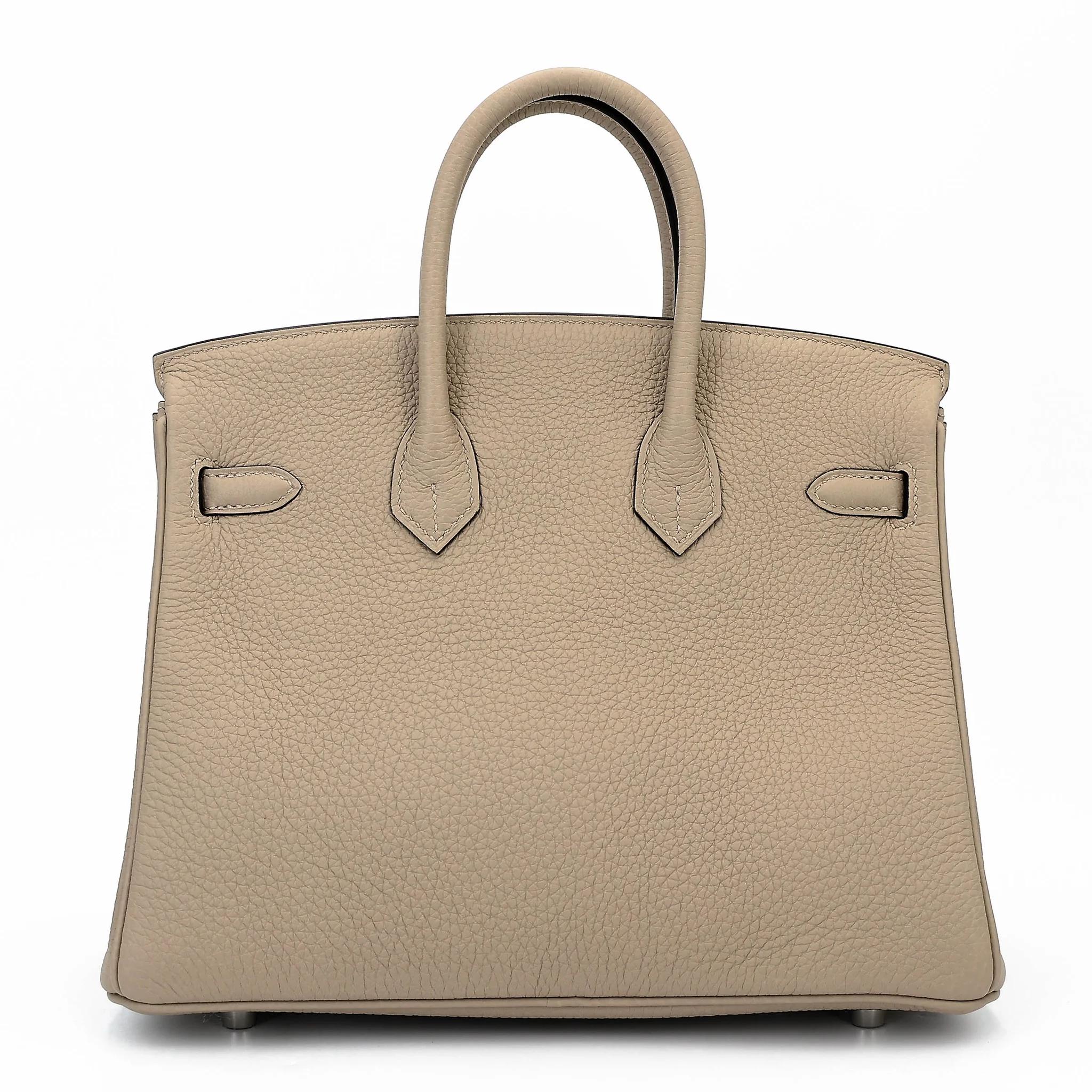 Birkin 25 Verso 81 斑鸠灰 Gris Tourterelle 深蓝色
