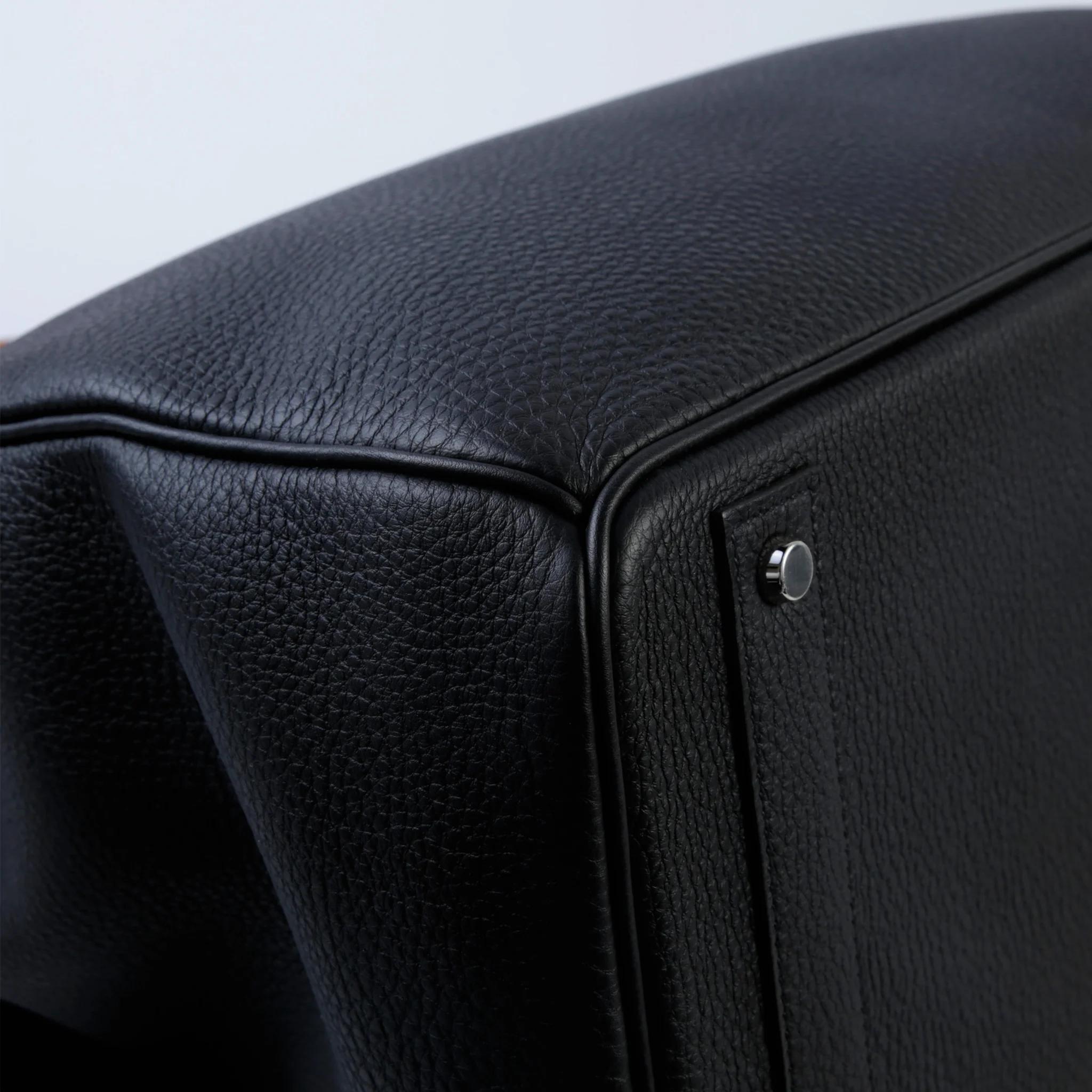 ランク NS 未使用品 HERMÈS エルメス オータクロア40 ブラック (89) ゴールド (37) ブルーロイヤル (O8) トゴ シルバー金具 W刻印 (2024) - 6