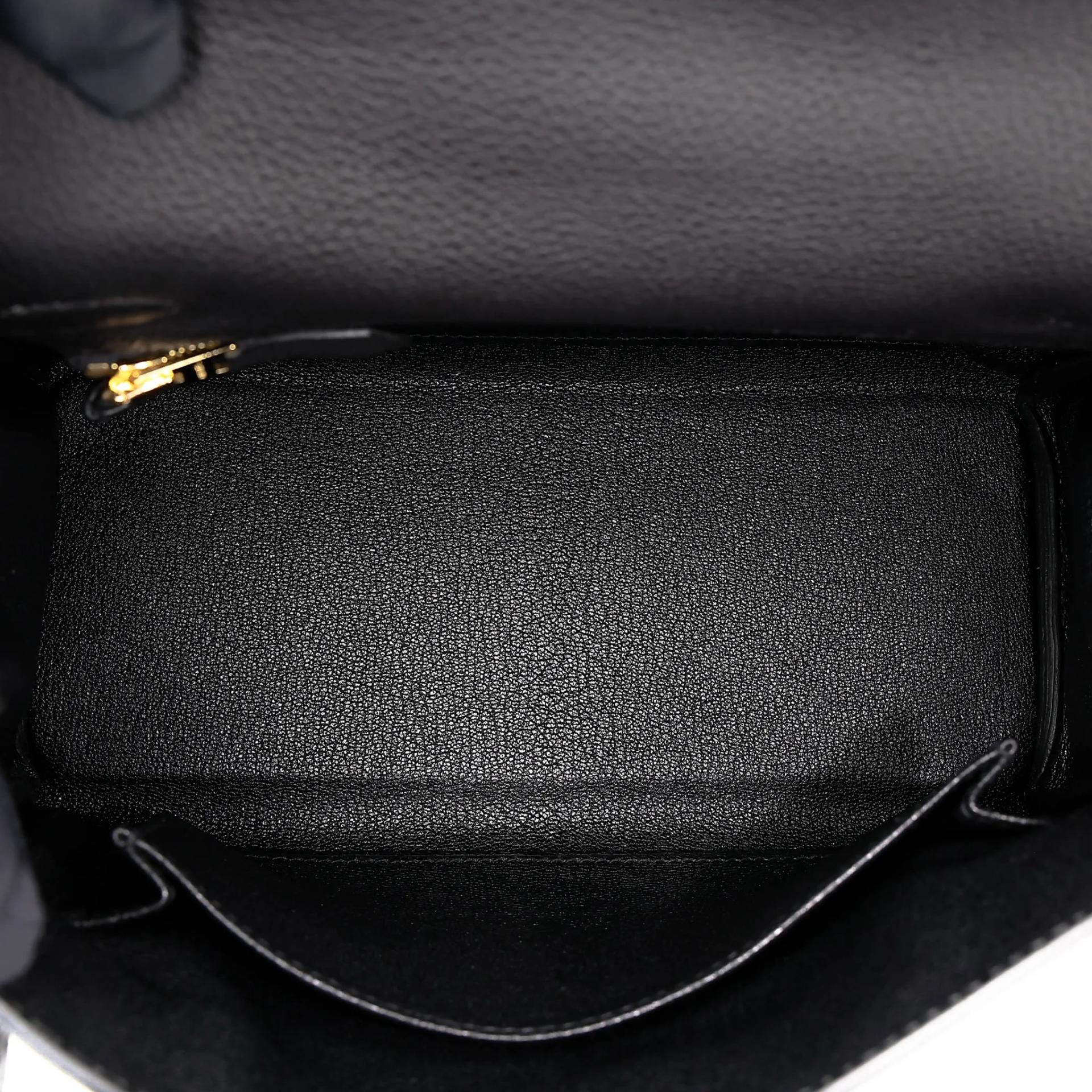 ランク N 新品 HERMÈS エルメス ケリー25 ブラック (89) トゴ ゴールド金具 G刻印 (2026) - 19