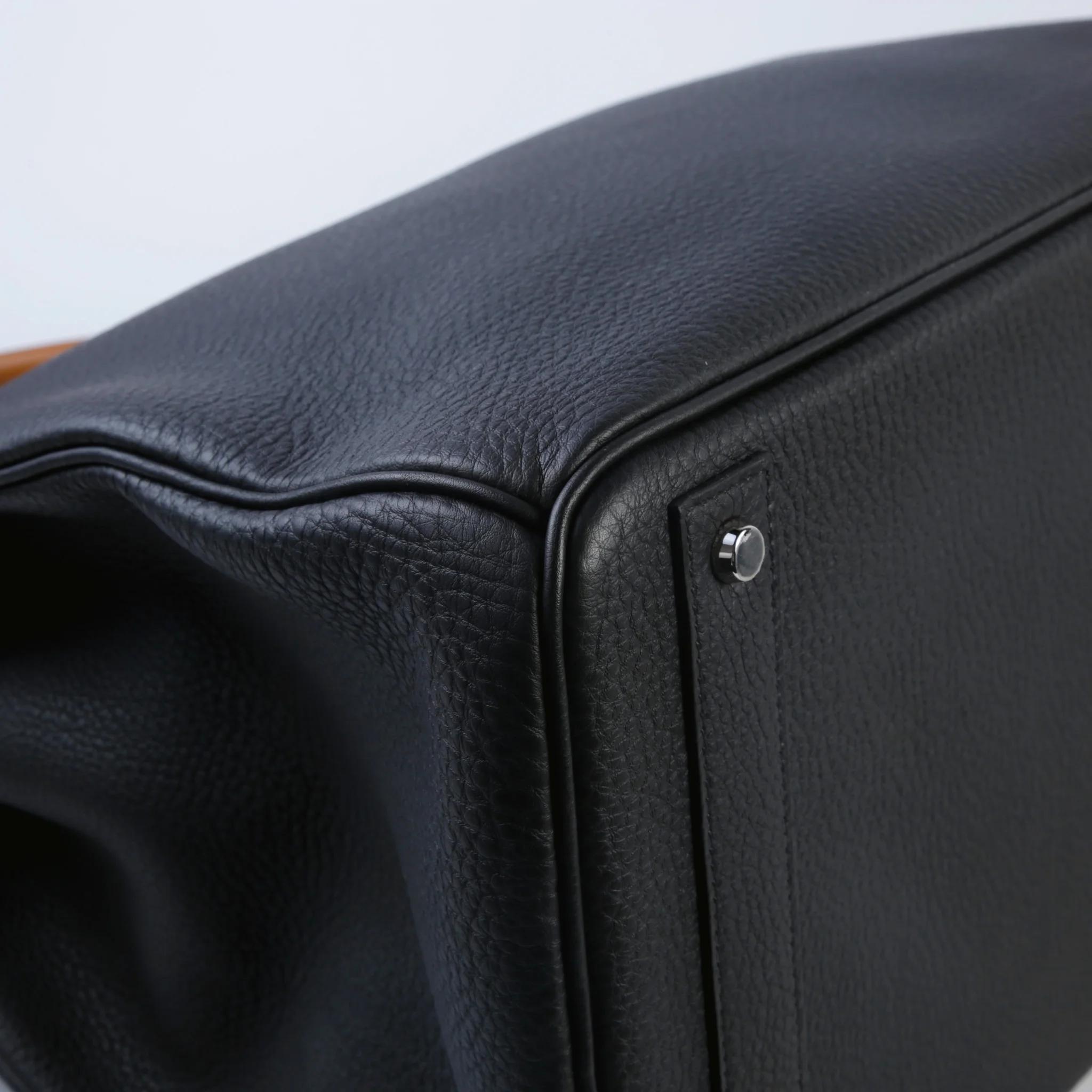 ランク NS 未使用品 HERMÈS エルメス オータクロア40 ブラック (89) ゴールド (37) ブルーロイヤル (O8) トゴ シルバー金具 W刻印 (2024) - 4