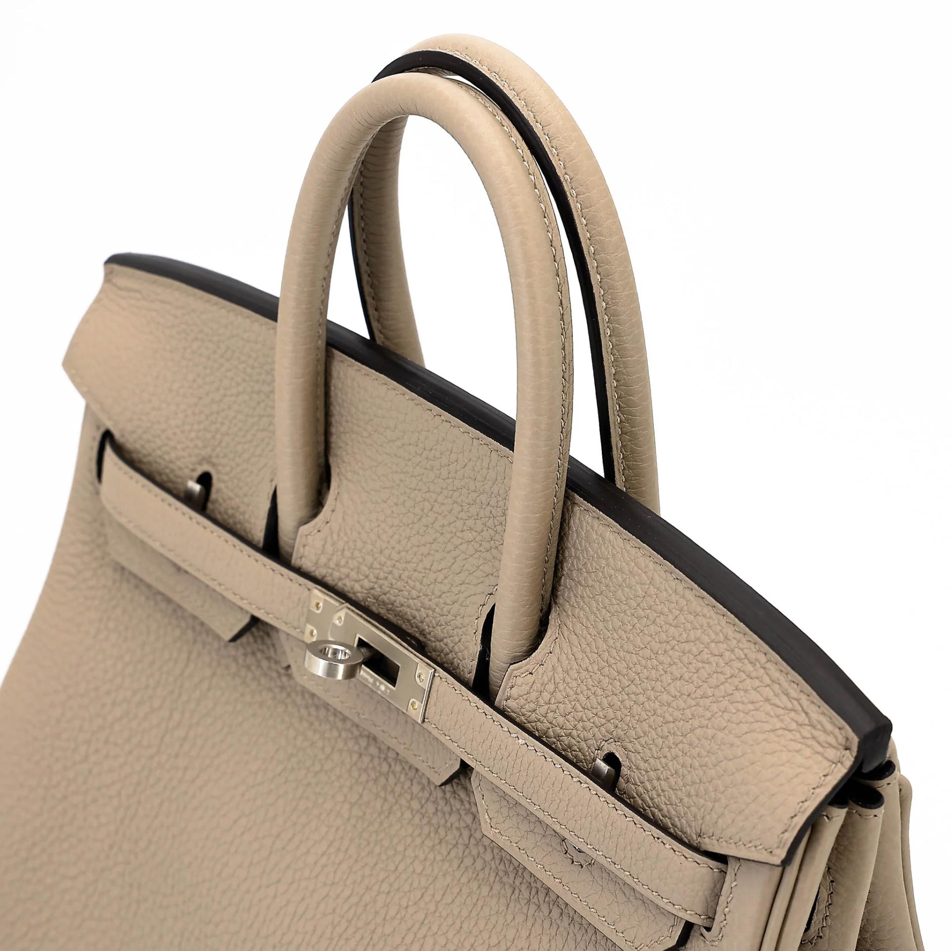 Unused ( Rank NS ) HERMÈS Special Order Birkin 25 HSS Verso Gris Tourterelle (81) Navy Togo Brushed Palladium B (2023) - 3