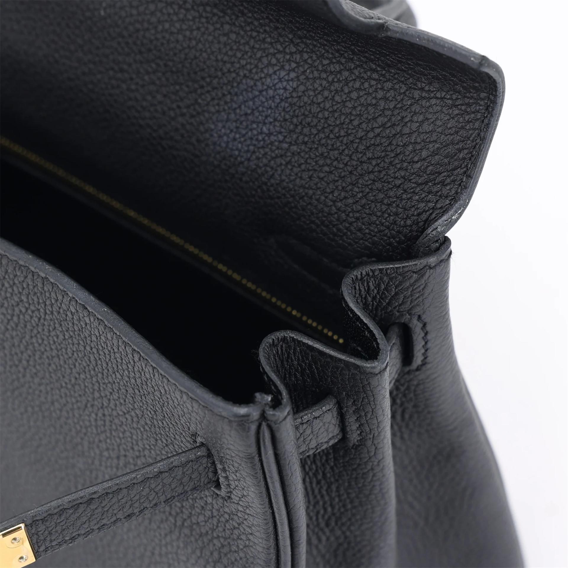 ランク SA HERMÈS エルメス ケリー25 ブラック (89) トゴ ゴールド金具 Z刻印 (2021) - 13
