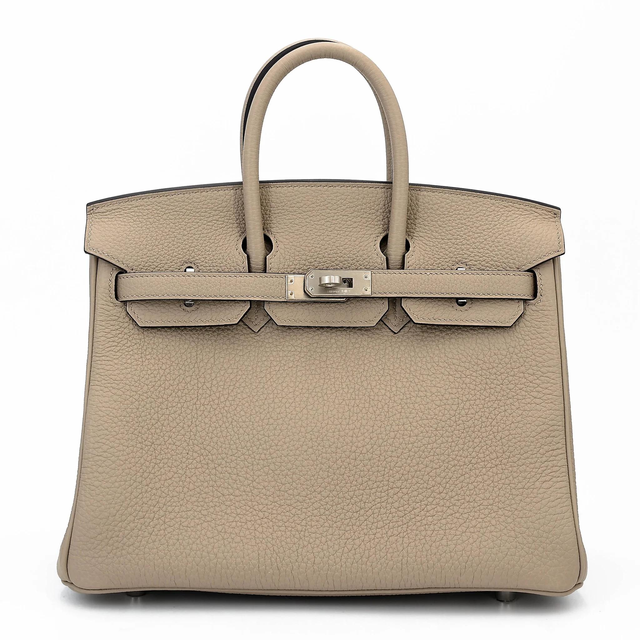 Birkin 25 Verso 81 斑鸠灰 Gris Tourterelle 深蓝色