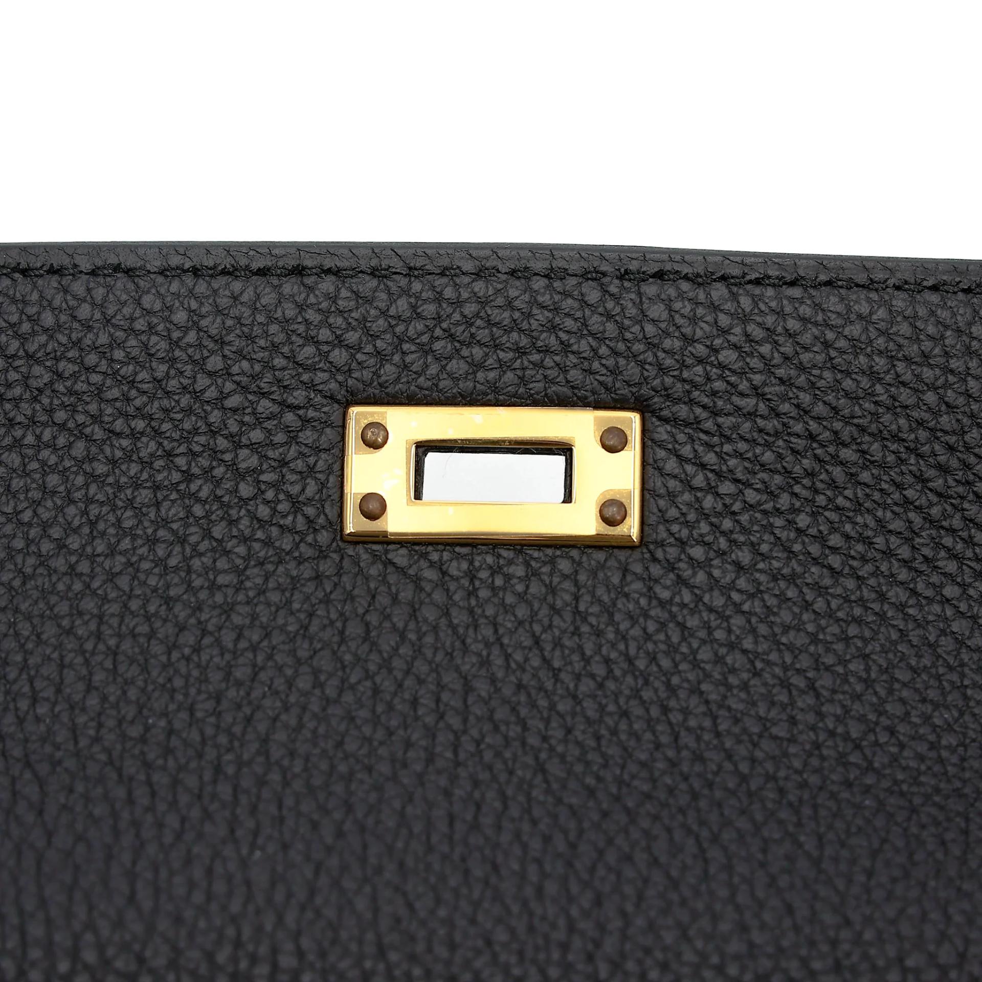 ランク N 新品 HERMÈS エルメス ケリー25 ブラック (89) トゴ ゴールド金具 G刻印 (2026) - 11