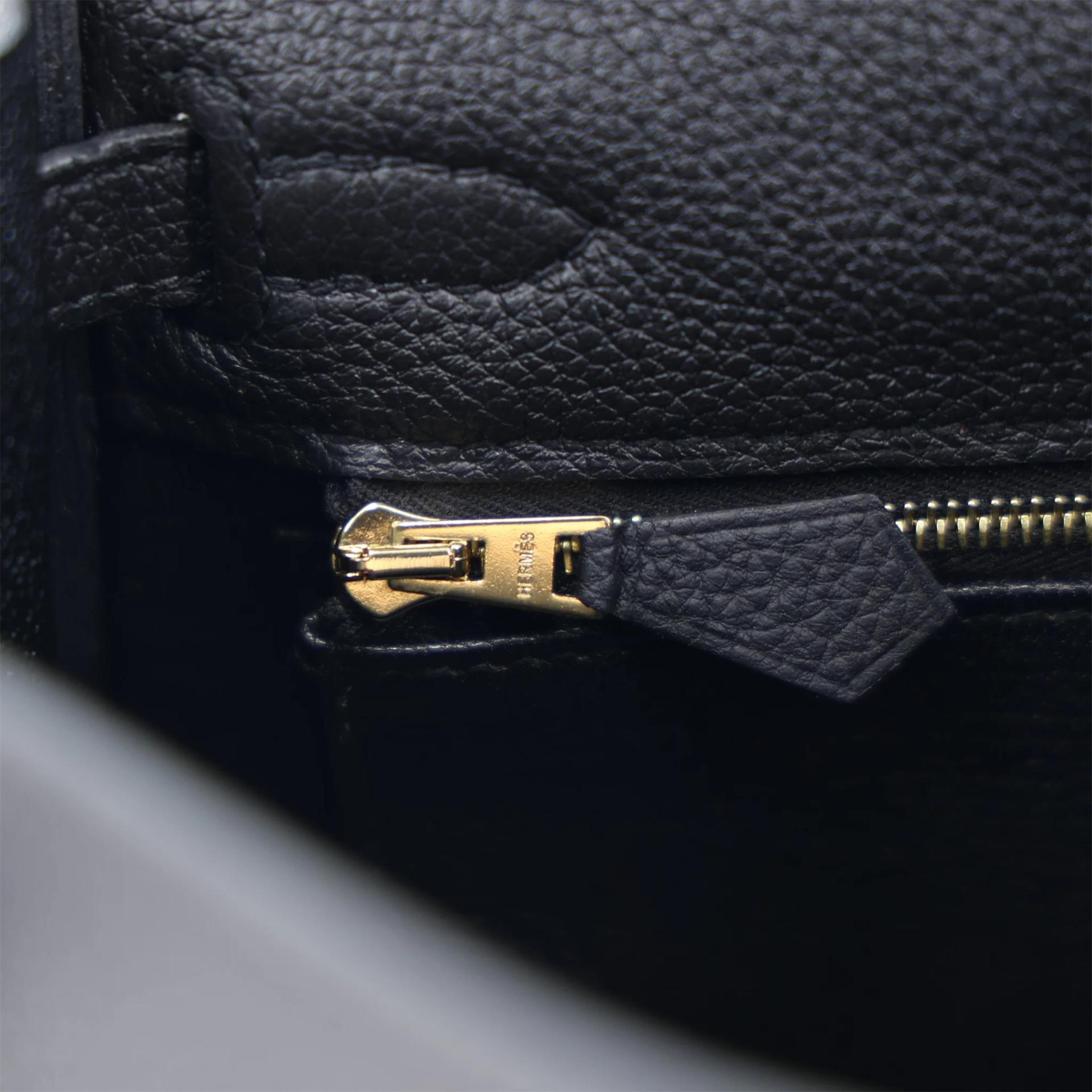 ランク SA HERMÈS エルメス ケリー25 ブラック (89) トゴ ゴールド金具 Z刻印 (2021) - 14