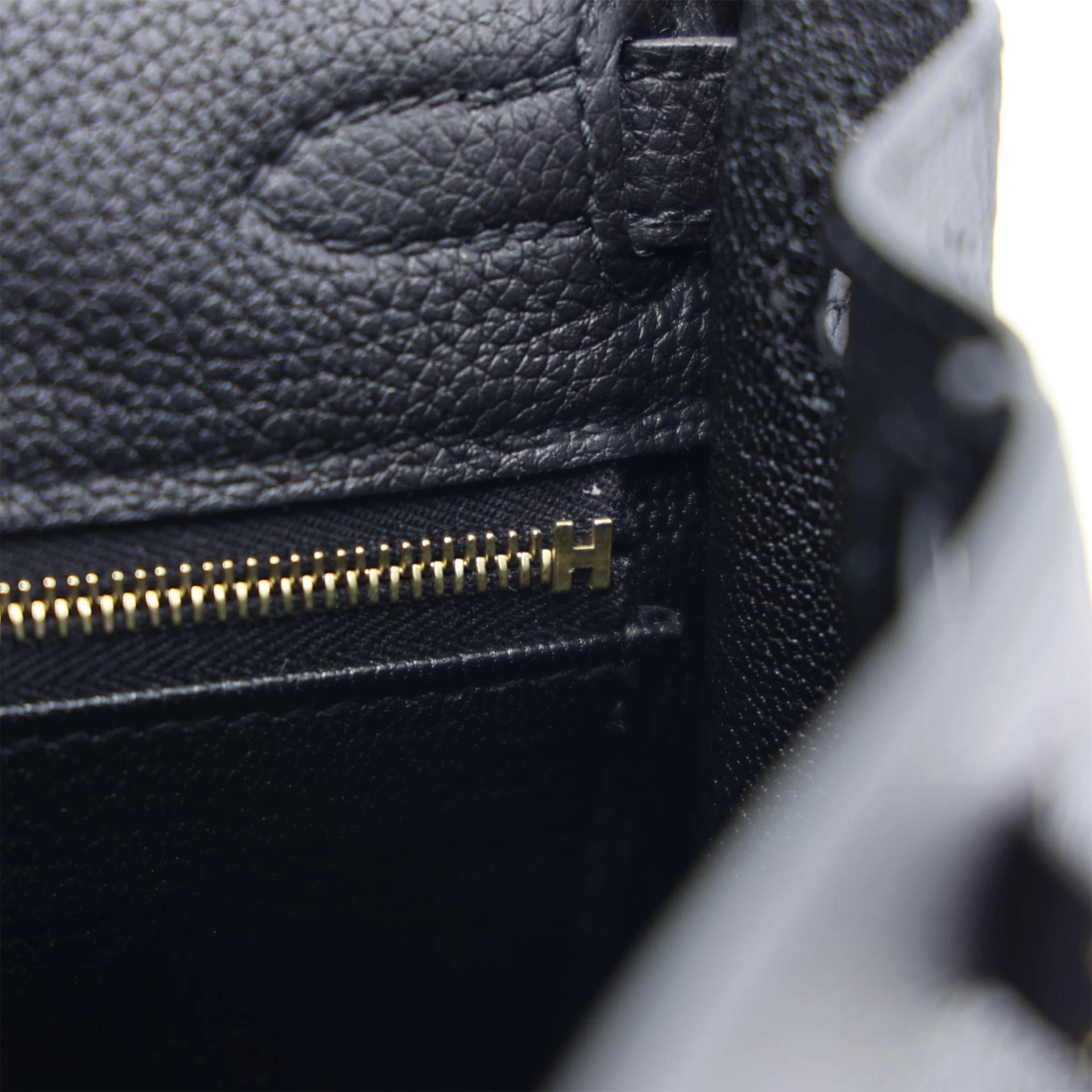 ランク SA HERMÈS エルメス ケリー25 ブラック (89) トゴ ゴールド金具 Z刻印 (2021) - 15