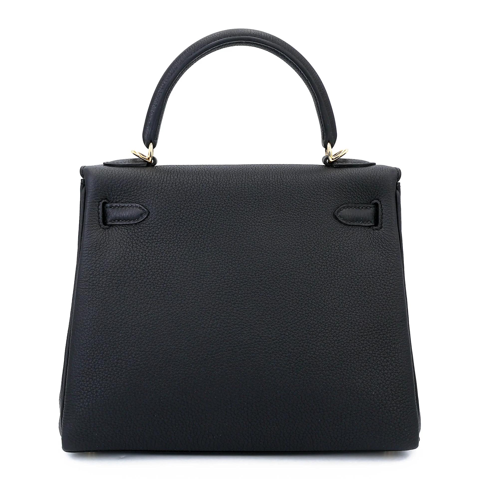ランク N 新品 HERMÈS エルメス ケリー25 ブラック (89) トゴ ゴールド金具 G刻印 (2026) - 2