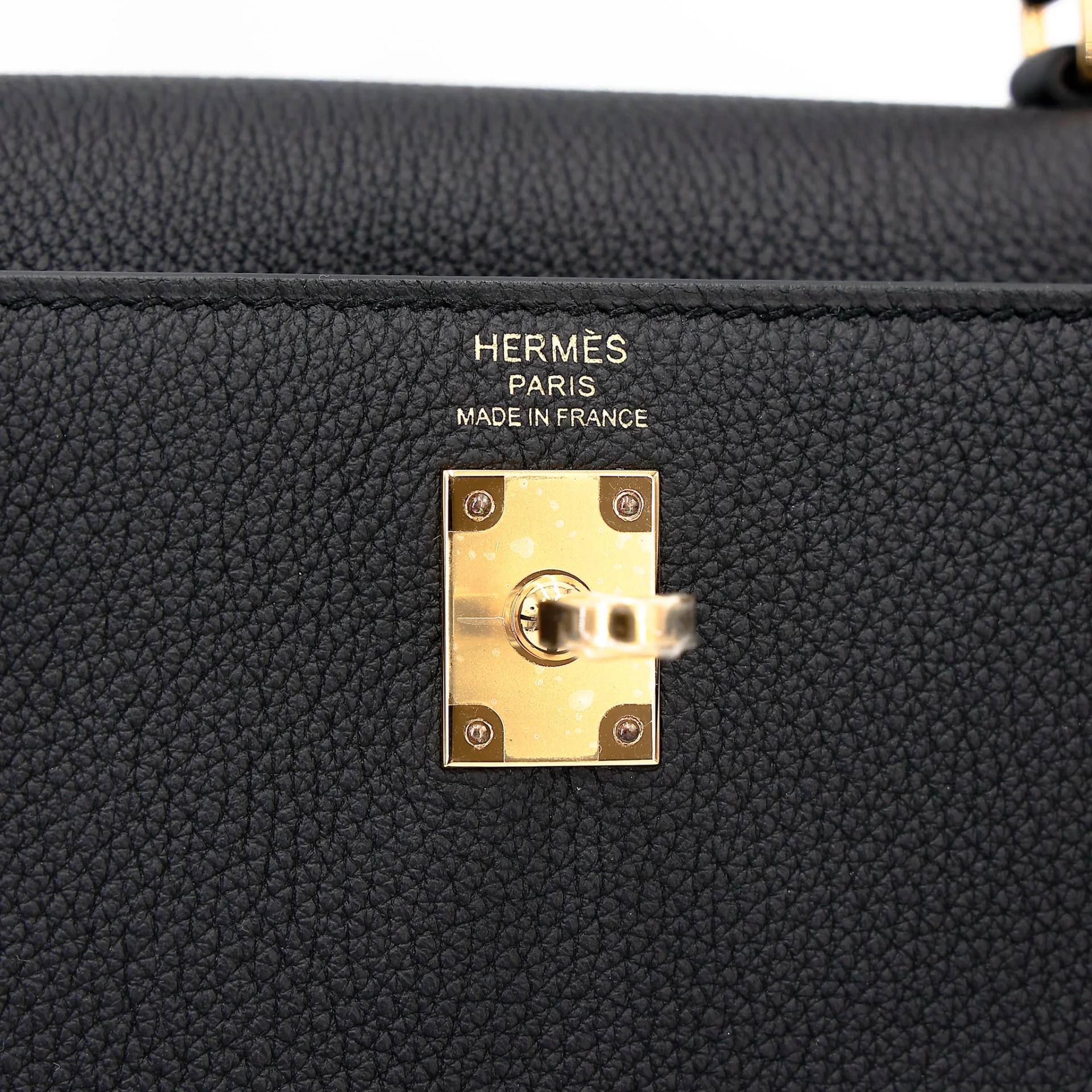 ランク N 新品 HERMÈS エルメス ケリー25 ブラック (89) トゴ ゴールド金具 G刻印 (2026) - 13