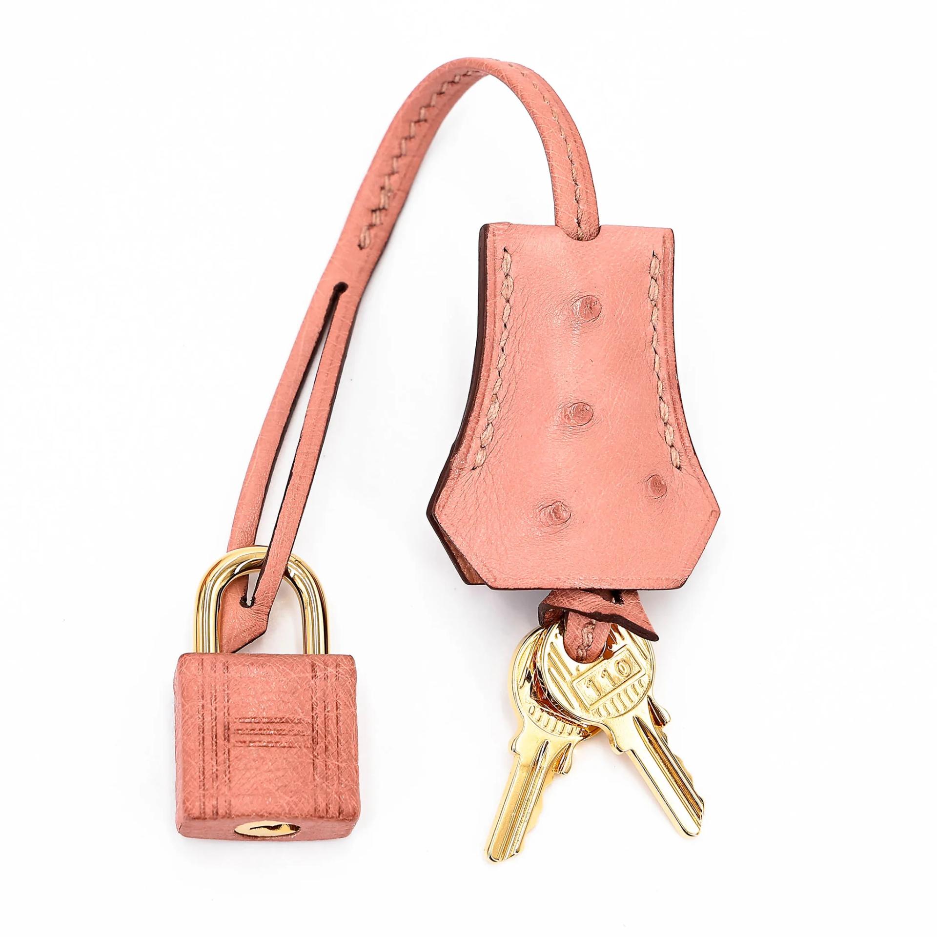 ランク SA HERMÈS エルメス バーキン25 テリキュート (94) オーストリッチ ゴールド金具 B刻印 (2023) - 26