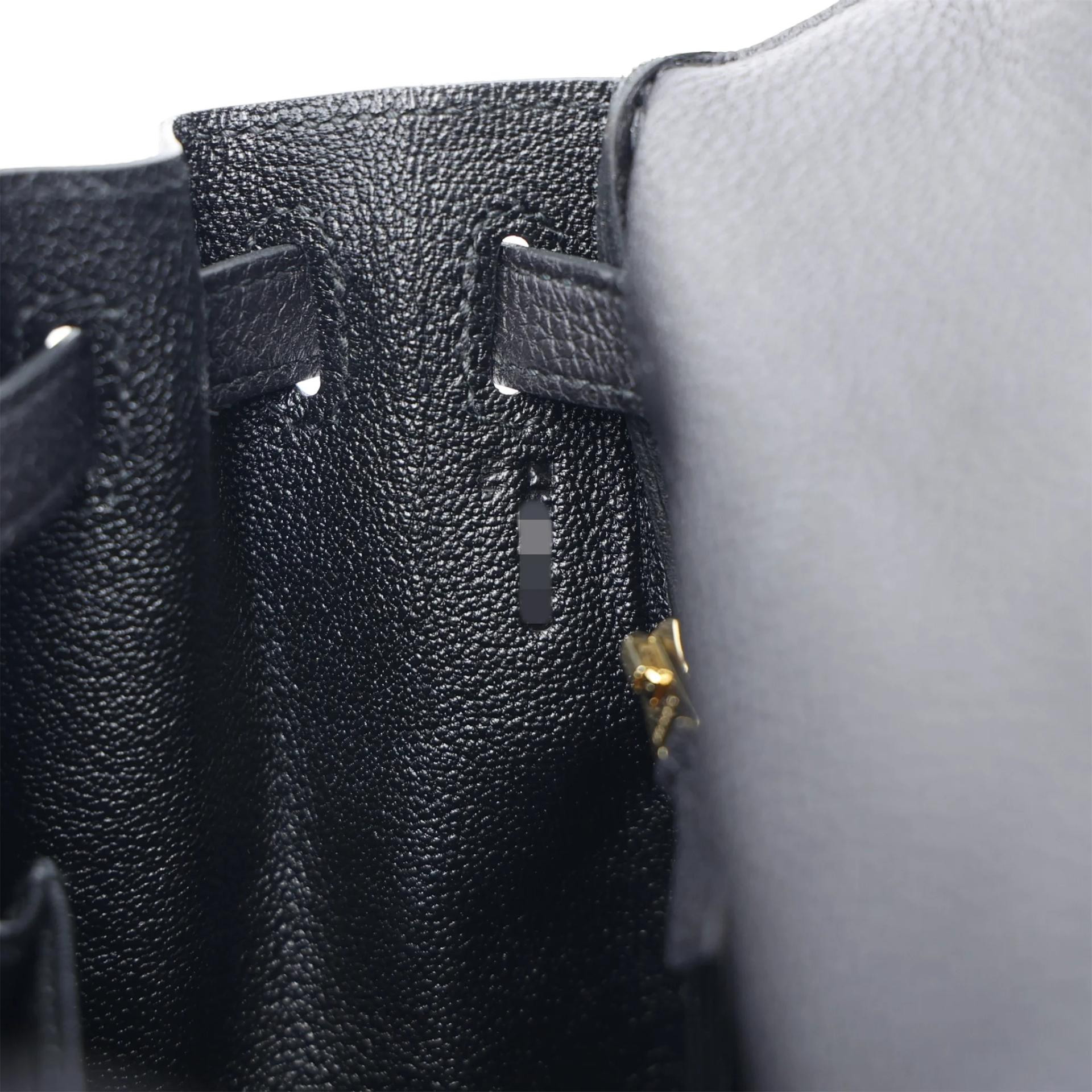 ランク SA HERMÈS エルメス ケリー25 ブラック (89) トゴ ゴールド金具 Z刻印 (2021) - 18
