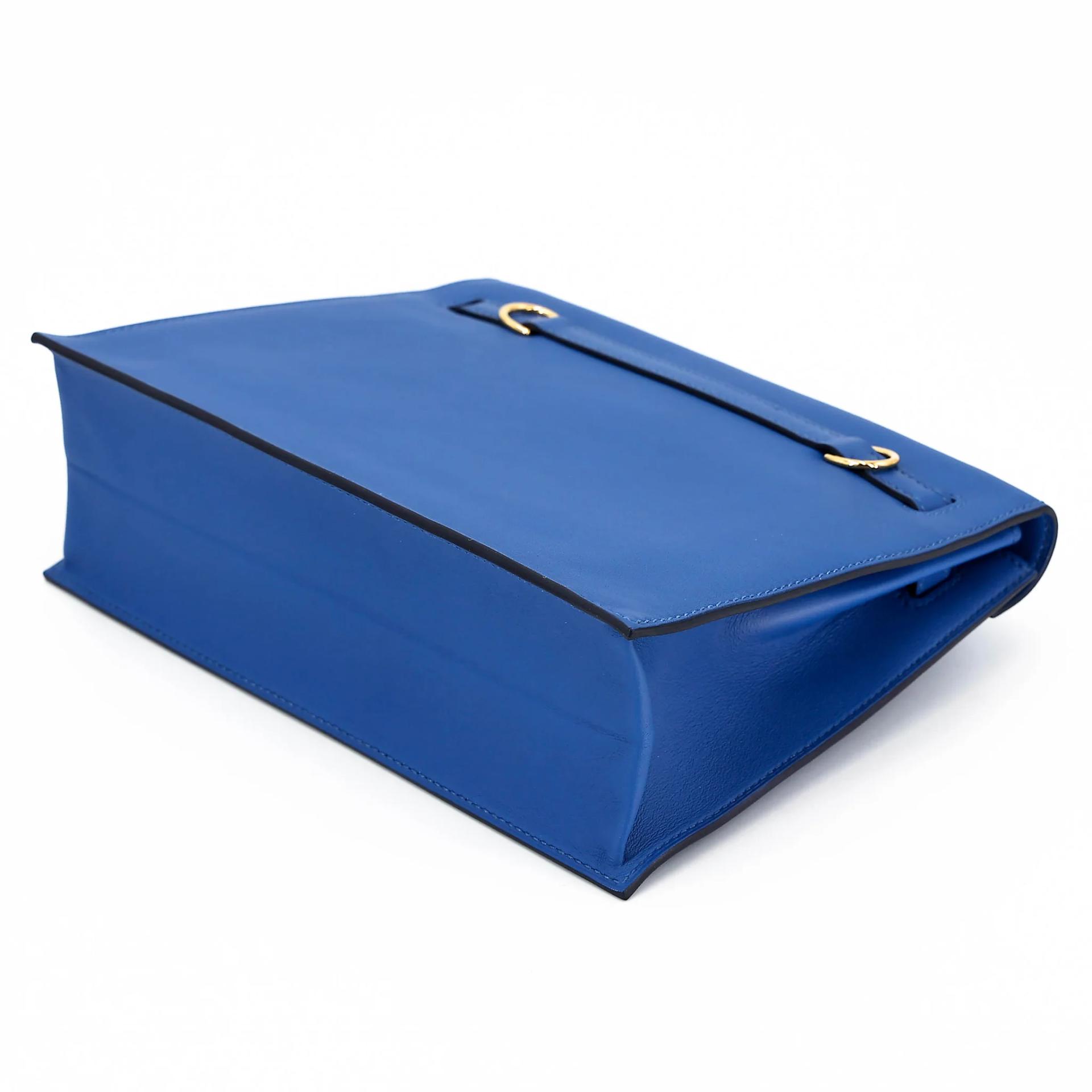 Unused ( Rank NS ) HERMÈS Kelly Danse Bleu France (71) Deep Blue (S4) Jonathan Gold hardware U (2022) - 5