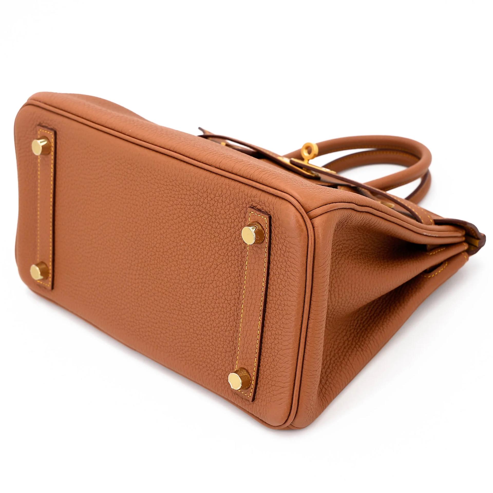 Unused ( Rank NS ) HERMÈS Special Order Birkin 25 HSS Verso Gold (37) Jaune Ambre (9D) Togo Brushed Gold hardware Y (2020) - 4