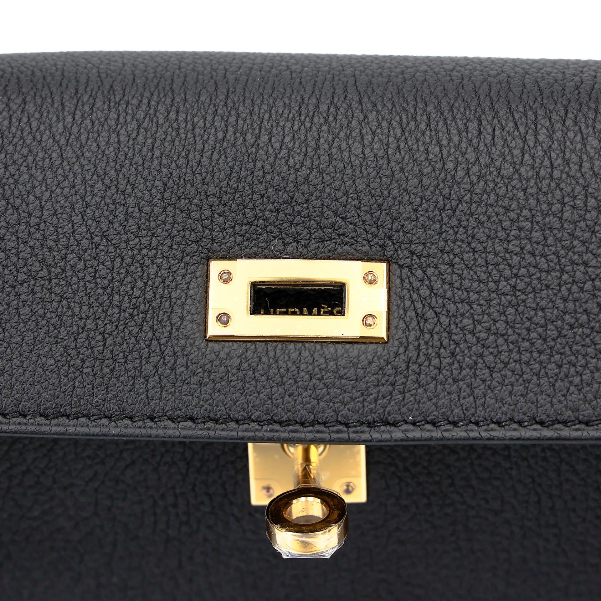 ランク N 新品 HERMÈS エルメス ケリー25 ブラック (89) トゴ ゴールド金具 G刻印 (2026) - 10