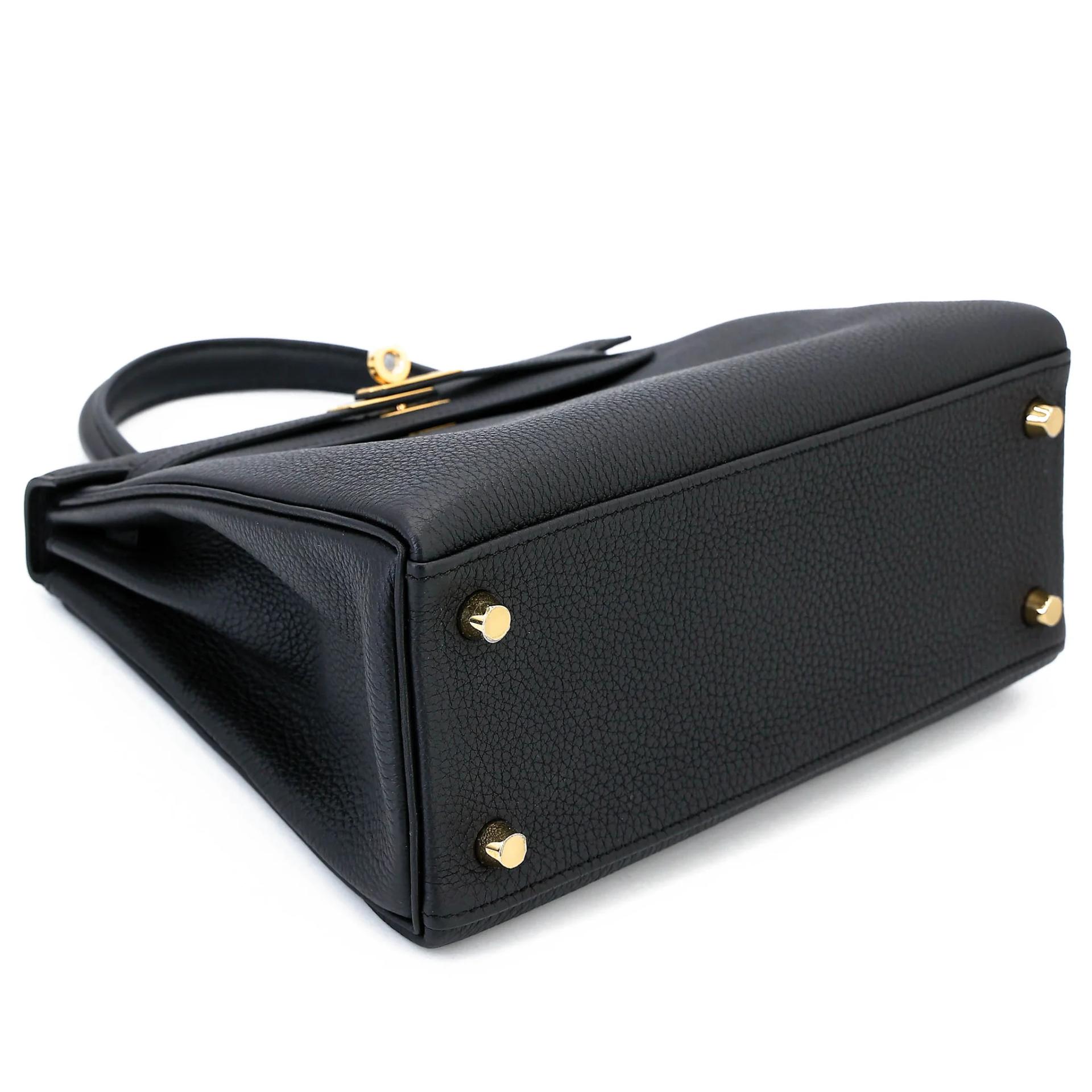 ランク N 新品 HERMÈS エルメス ケリー25 ブラック (89) トゴ ゴールド金具 G刻印 (2026) - 5