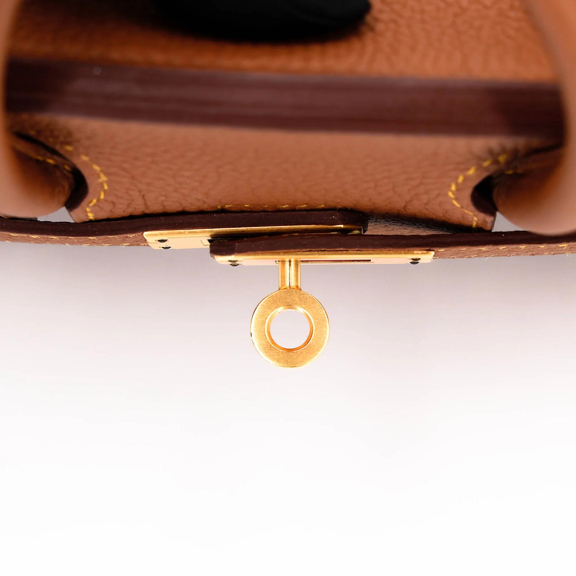 Unused ( Rank NS ) HERMÈS Special Order Birkin 25 HSS Verso Gold (37) Jaune Ambre (9D) Togo Brushed Gold hardware Y (2020) - 9