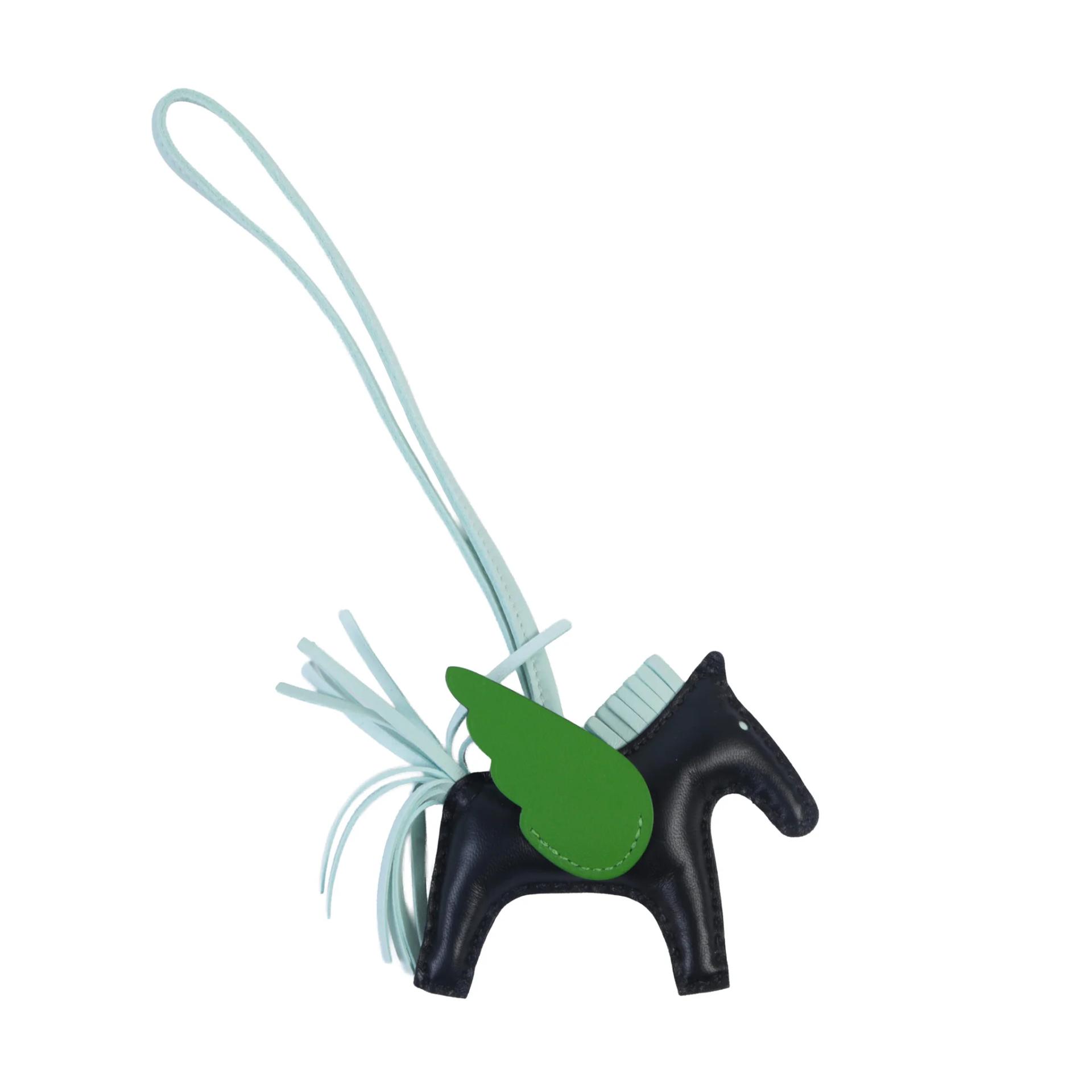 HERMES エルメス クラヴァッシュ 馬具 鞭 グリーン系 Rodeo Pegase PM Vert Yucca (A8) Noir (89) Vert Peppermint (N3
