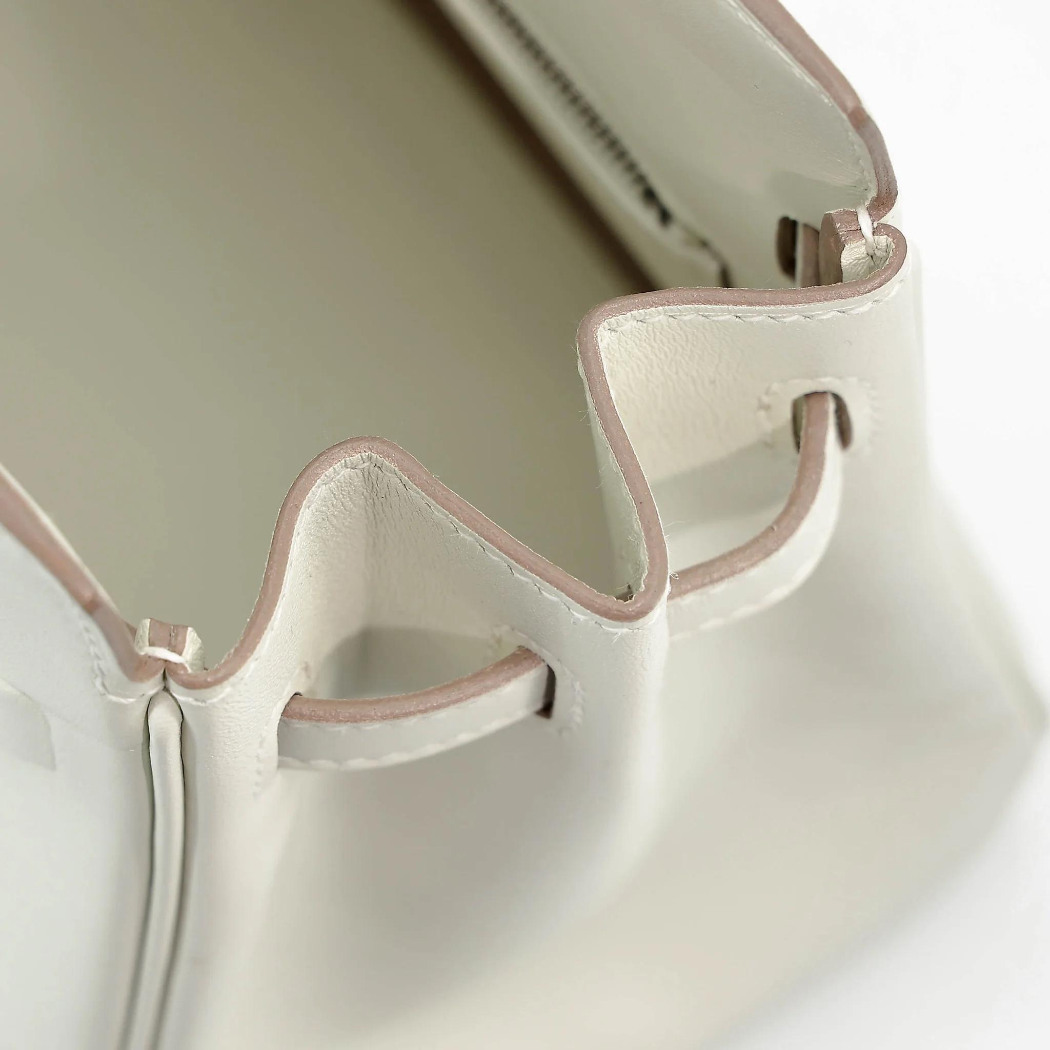 Excellent ( Rank SA ) HERMÈS Limited Edition Birkin 25 Shadow Mushroom (0T) Swift Palladium hardware B (2023) - 21