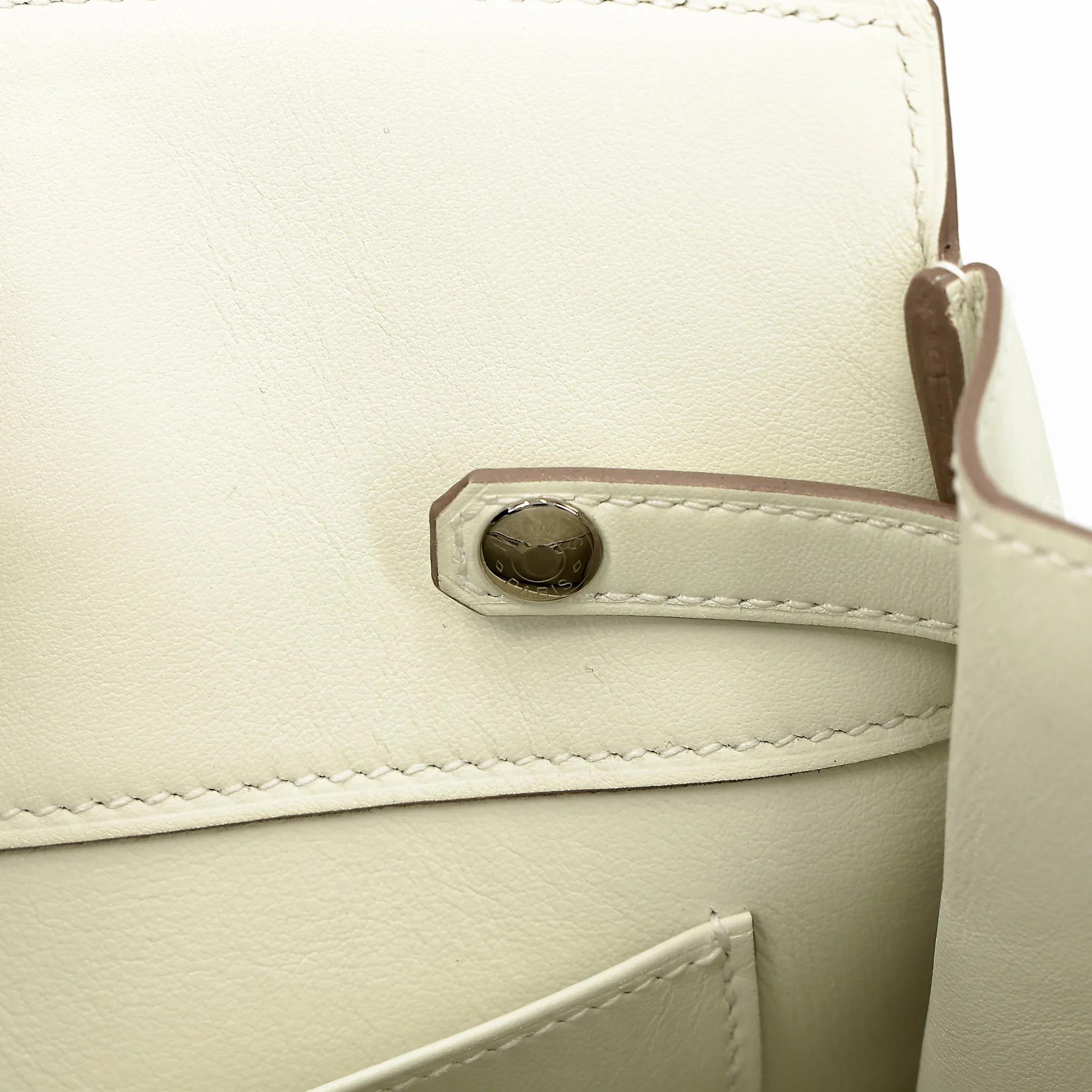 Excellent ( Rank SA ) HERMÈS Limited Edition Birkin 25 Shadow Mushroom (0T) Swift Palladium hardware B (2023) - 17