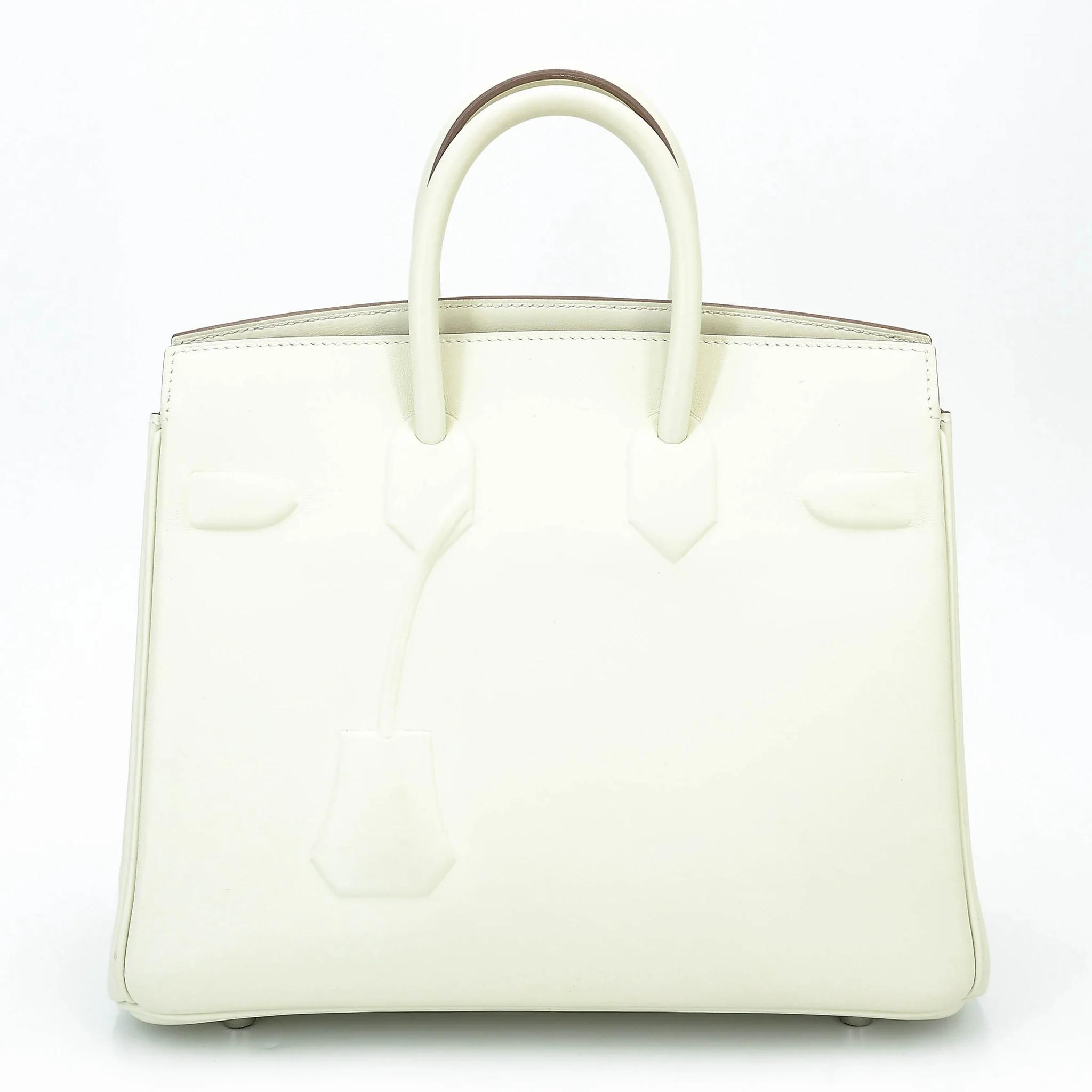 Excellent ( Rank SA ) HERMÈS Limited Edition Birkin 25 Shadow Mushroom (0T) Swift Palladium hardware B (2023) - 2