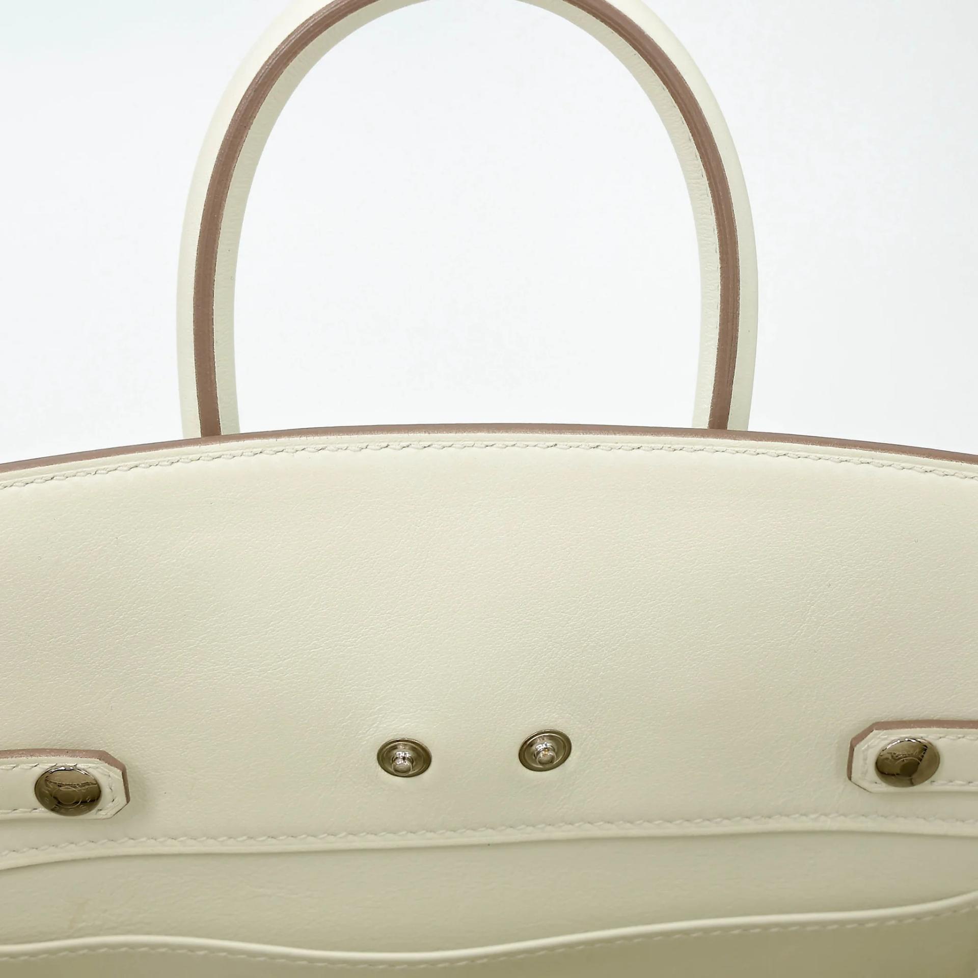 ランク SA HERMÈS エルメス 限定品 バーキン25 シャドー マッシュルーム (0T) スイフト シルバー金具 B刻印 (2023) - 19