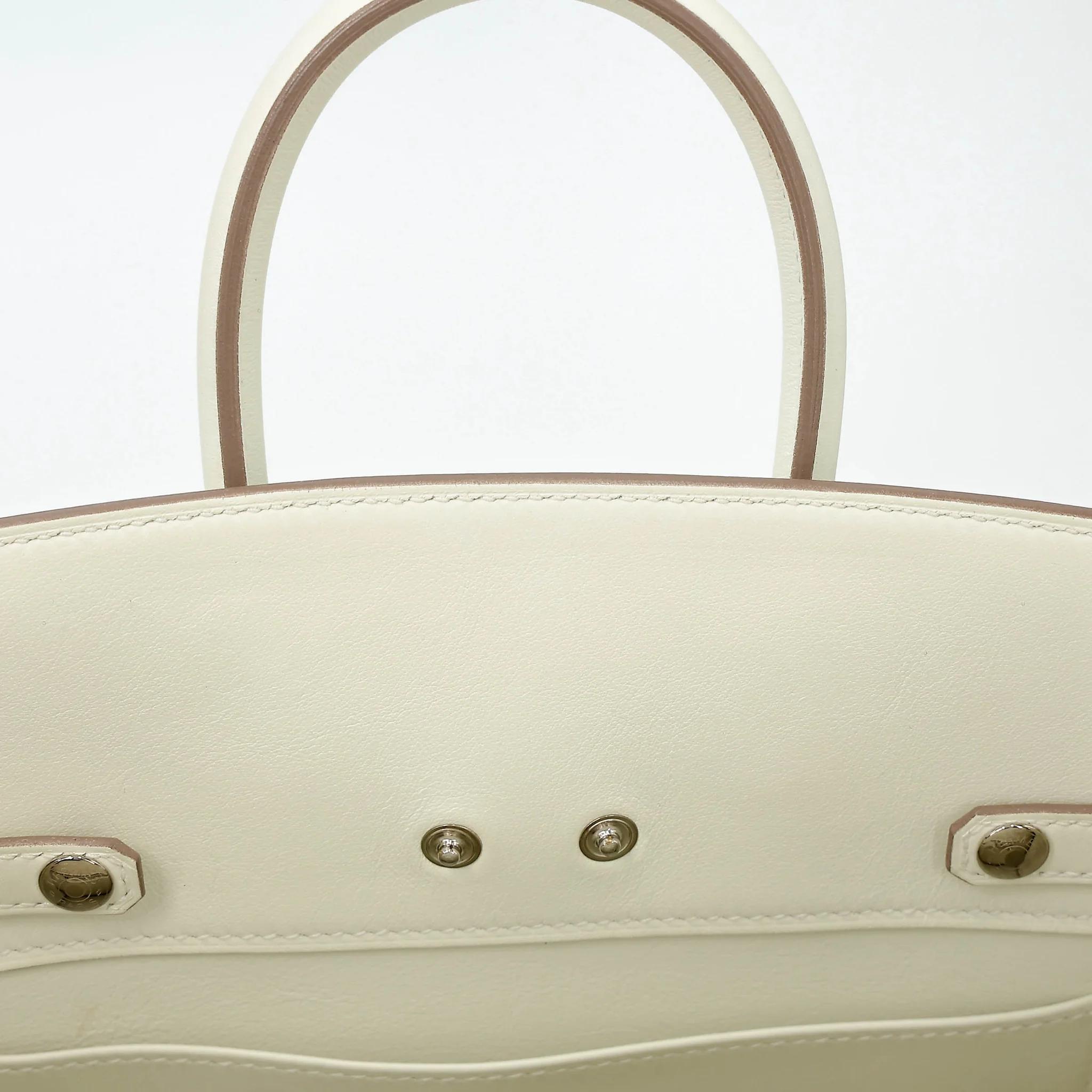 Excellent ( Rank SA ) HERMÈS Limited Edition Birkin 25 Shadow Mushroom (0T) Swift Palladium hardware B (2023) - 19