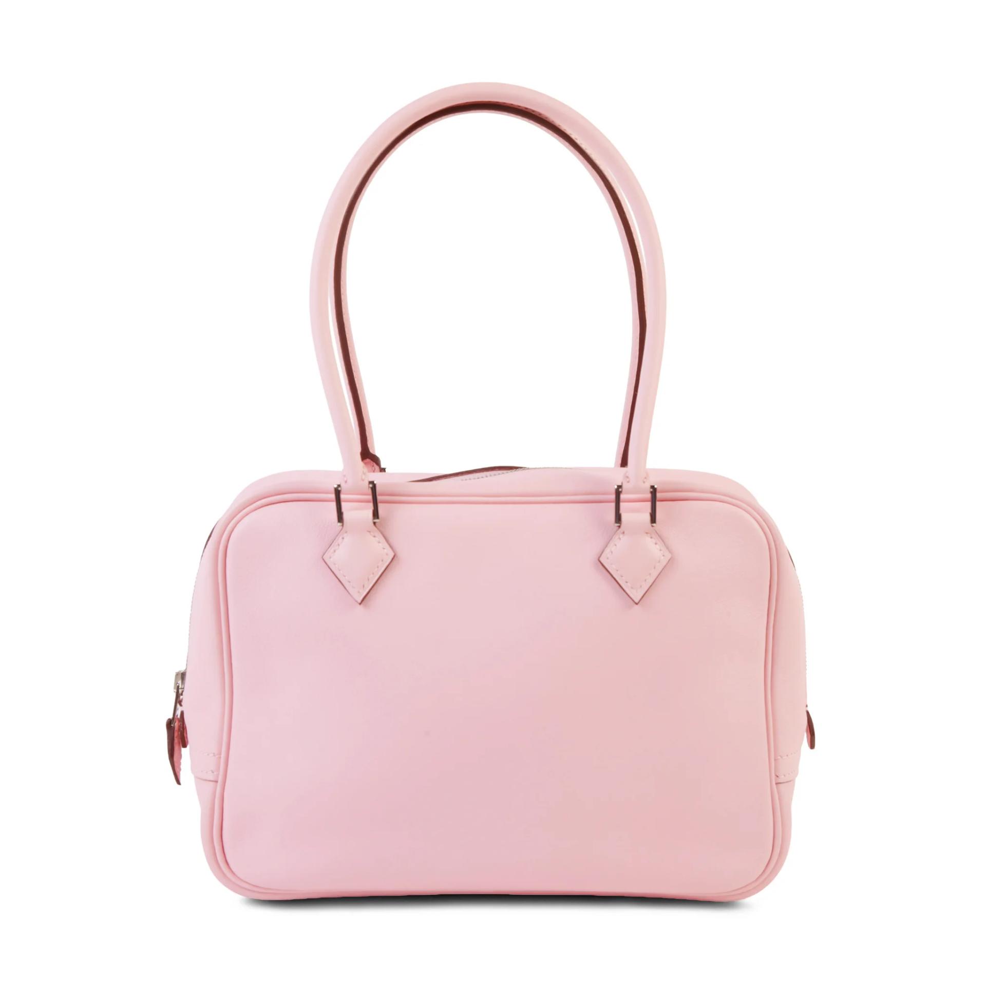 Very Good ( Rank A) HERMÈS Plume Mini Rose Sakura (3Q) Swift Palladium hardware T (2015) - 1