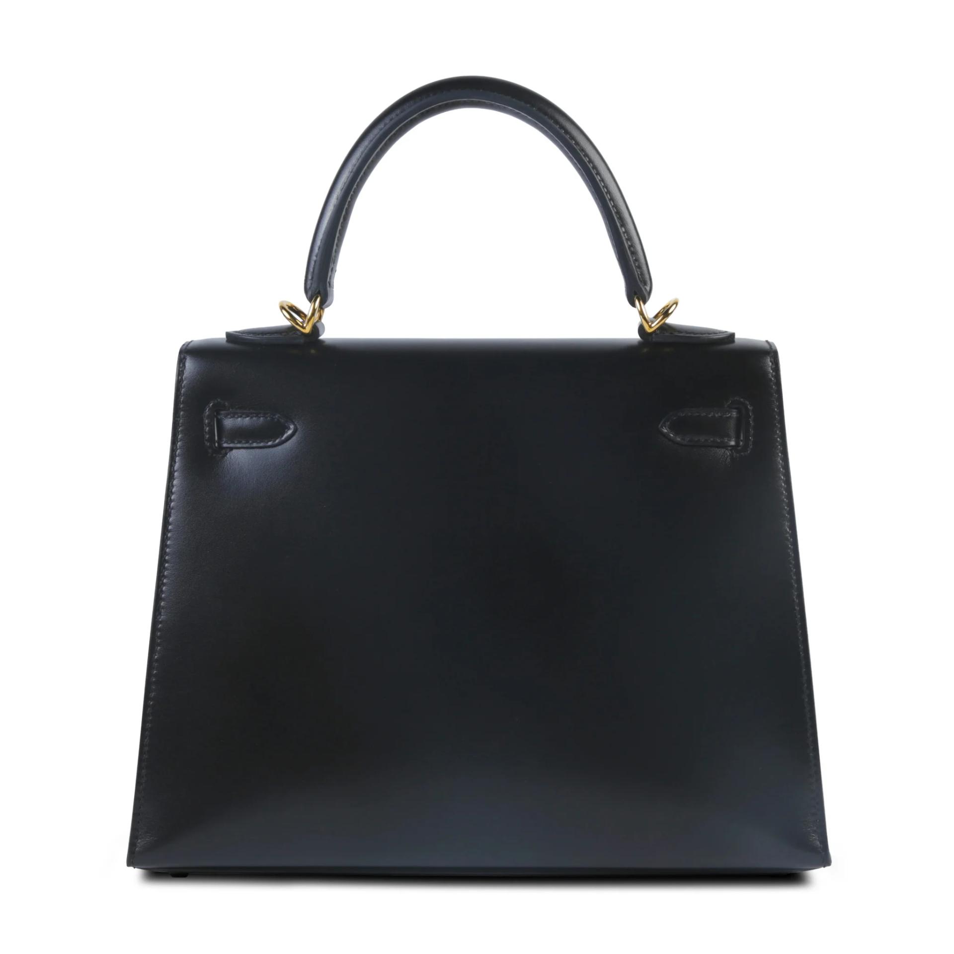 Excellent ( Rank SA ) HERMÈS Kelly 25 Sellier Noir (89) Box-calf Gold hardware Y (2020) - 2