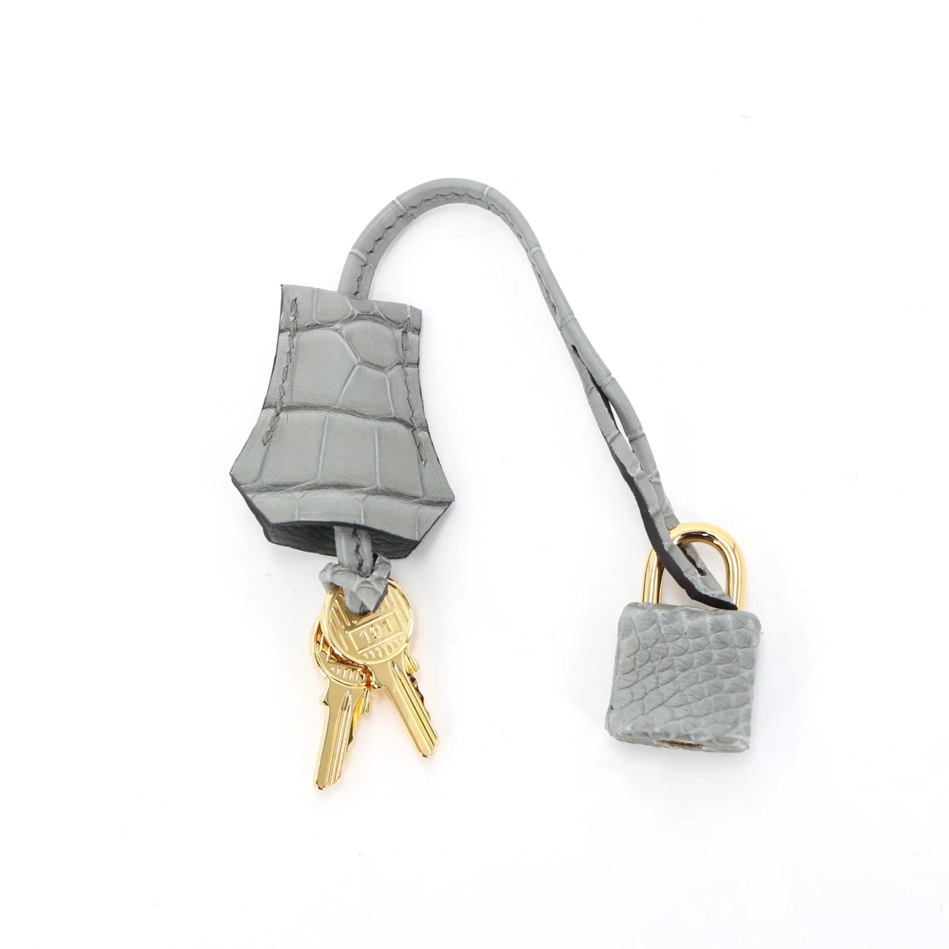 ランク N 新品 HERMÈS エルメス バーキン25 セリエ グリシマン (0V) クロコダイル アリゲーター マット ゴールド金具 K刻印 (2025) - 16