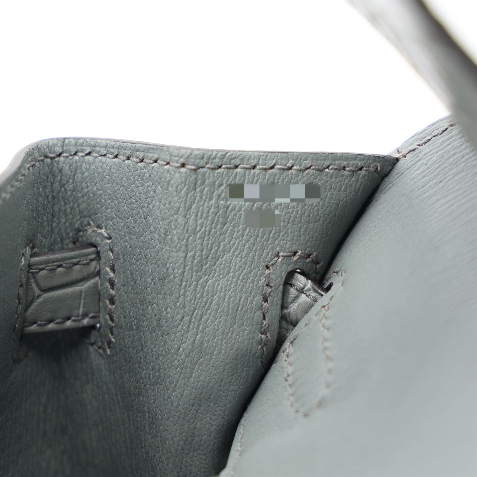 ランク N 新品 HERMÈS エルメス バーキン25 セリエ グリシマン (0V) クロコダイル アリゲーター マット ゴールド金具 K刻印 (2025) - 15