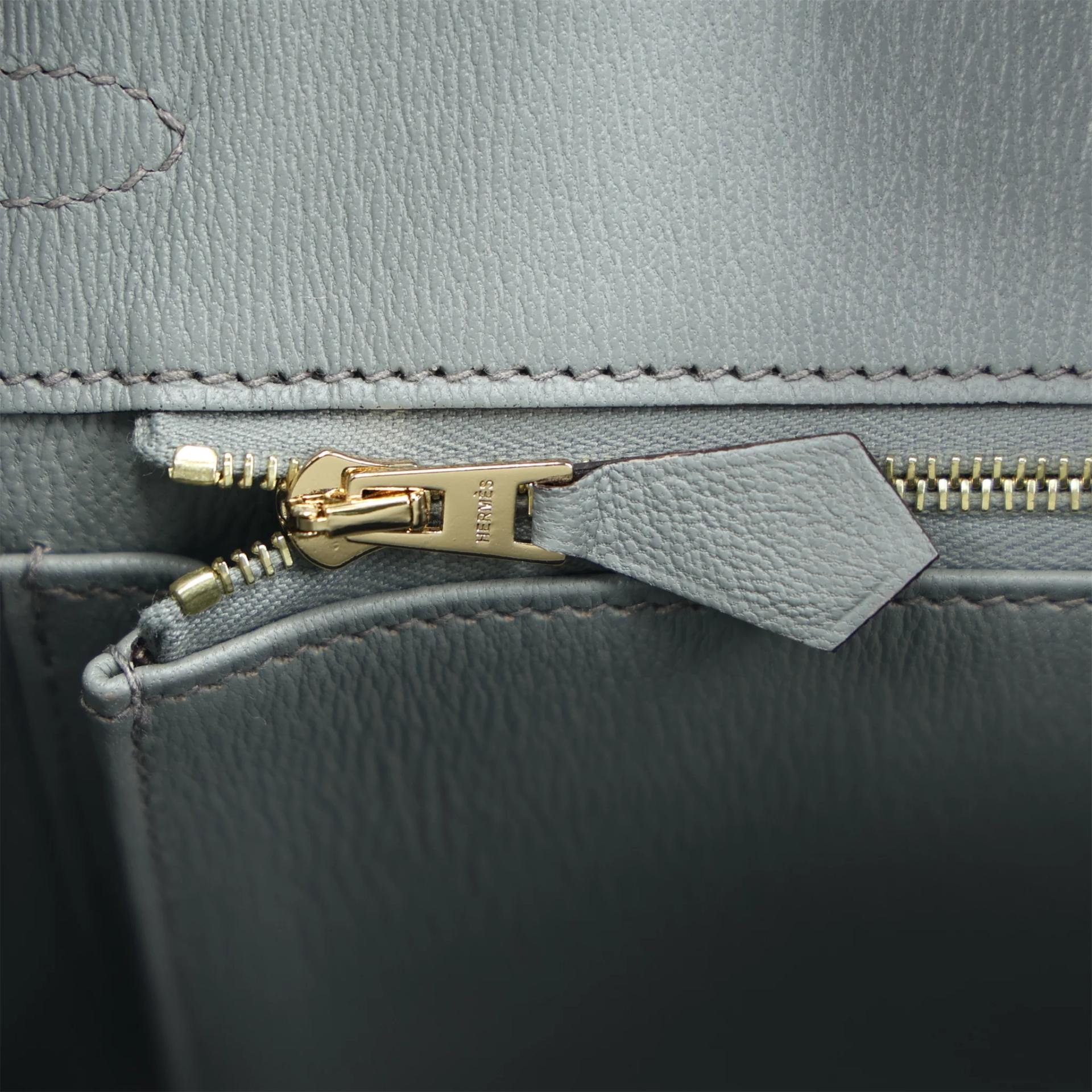 ランク N 新品 HERMÈS エルメス バーキン25 セリエ グリシマン (0V) クロコダイル アリゲーター マット ゴールド金具 K刻印 (2025) - 13