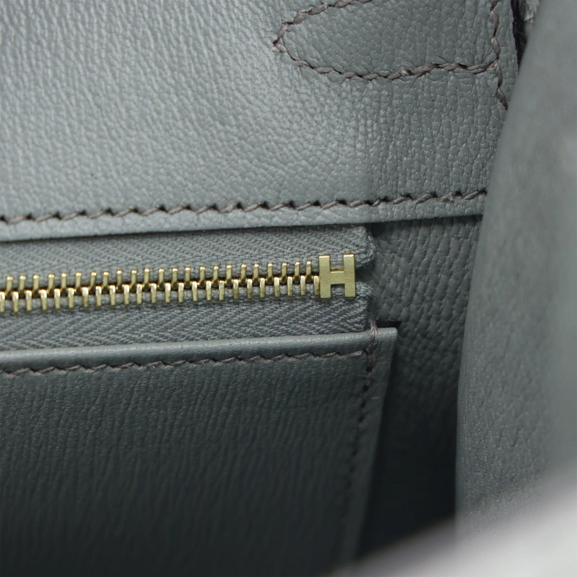 ランク N 新品 HERMÈS エルメス バーキン25 セリエ グリシマン (0V) クロコダイル アリゲーター マット ゴールド金具 K刻印 (2025) - 14