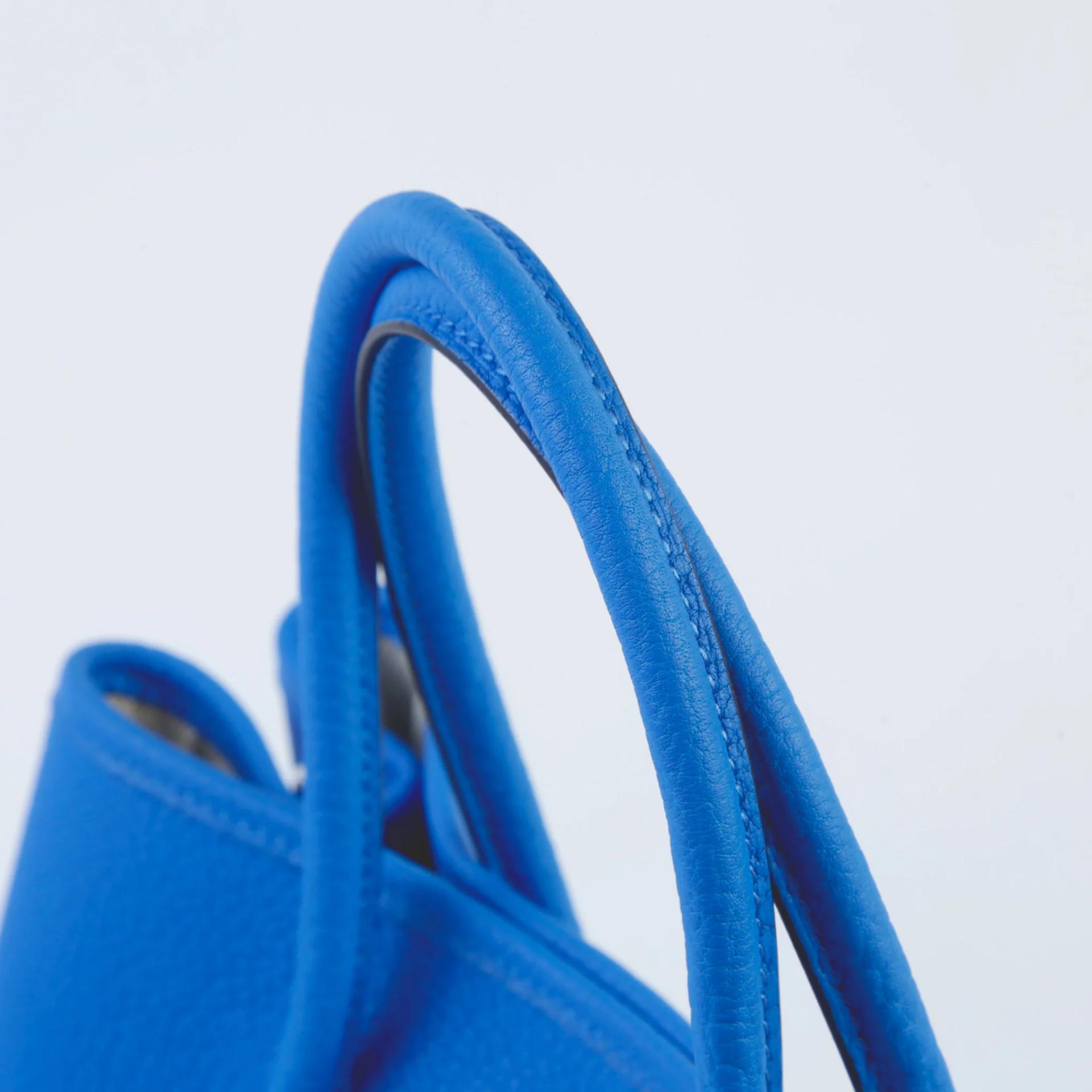 ランク NS 未使用品 HERMÈS エルメス ガーデンパーティー TPM ブルーイドラ (T7) ネゴンダ シルバー金具 W刻印 (2024) - 3
