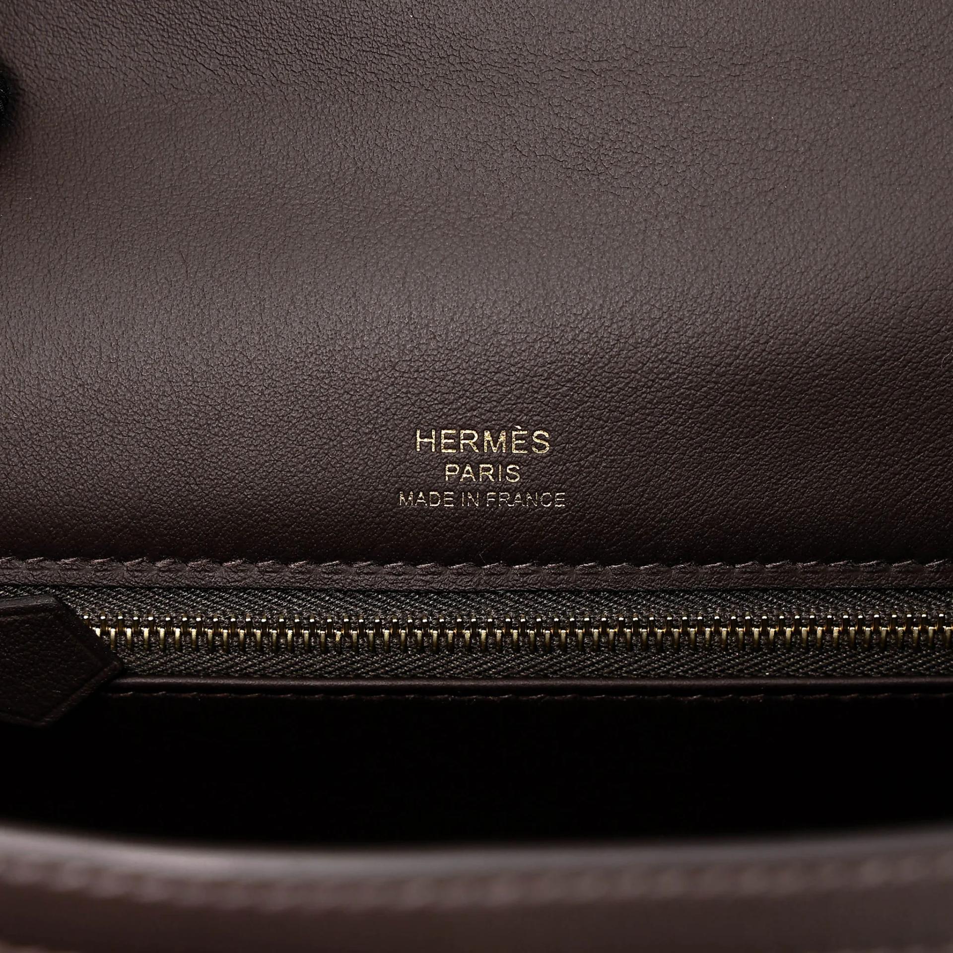 Brand New ( Rank N ) HERMÈS Kelly 25 Sellier Bai Brun（T3） Toile H canvas Swift Gold hardware G (2026) - 14