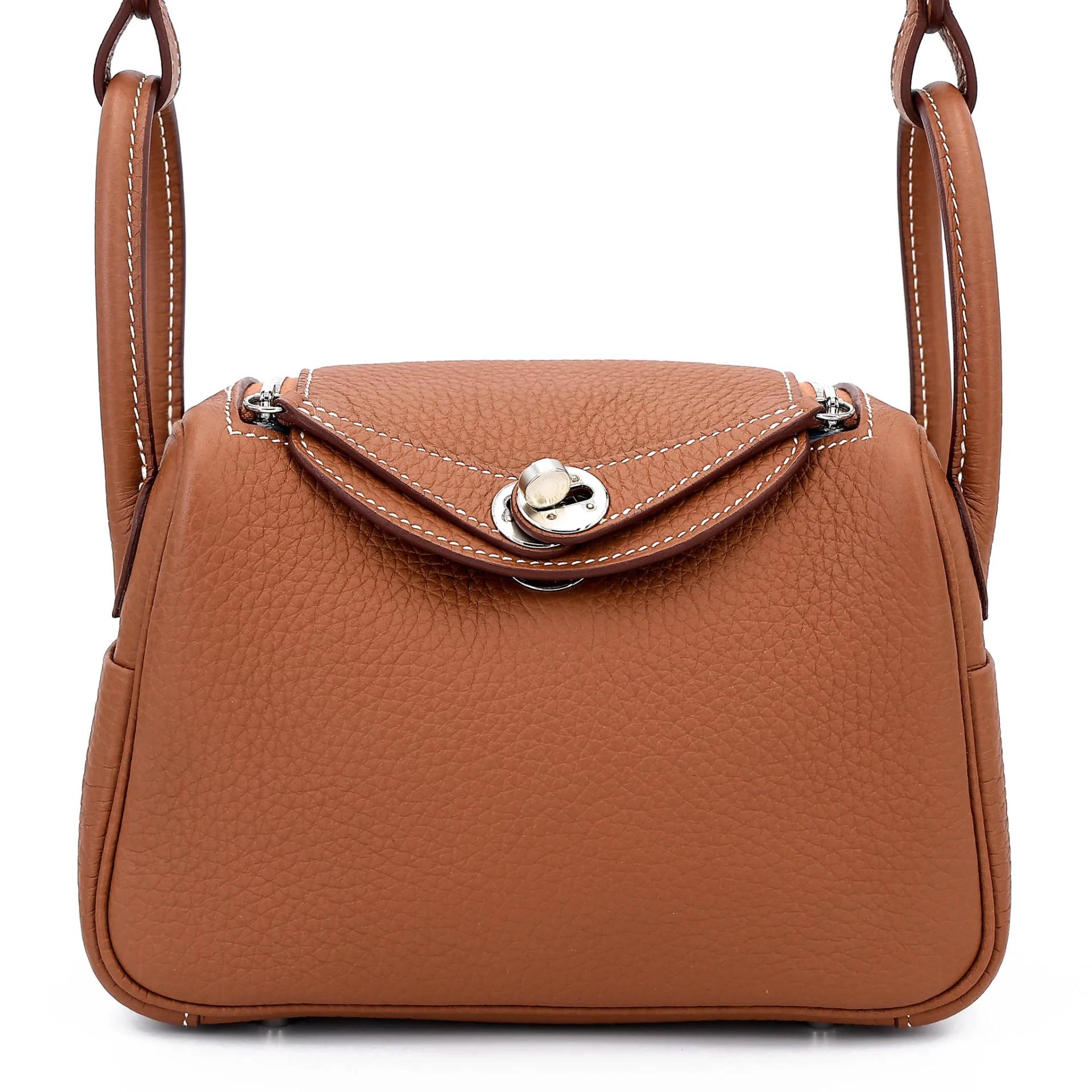 Unused ( Rank NS ) HERMÈS Mini Lindy Gold (37) Clemence Palladium hardware W (2024) - 1