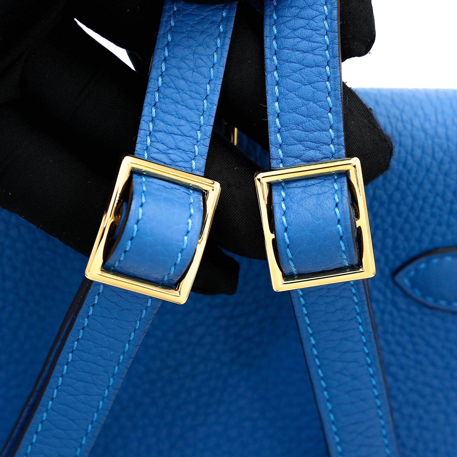 Very Good ( Rank A) HERMÈS Kelly Ado PM Mykonos (7Q) Clemence Gold hardware D (2019) - 4
