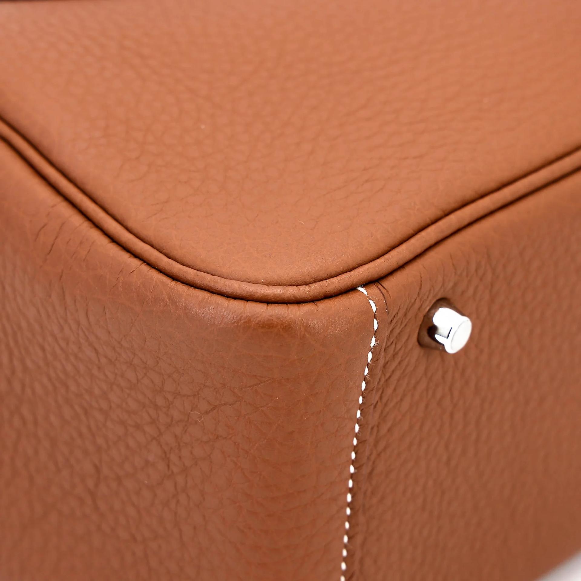 Unused ( Rank NS ) HERMÈS Mini Lindy Gold (37) Clemence Palladium hardware W (2024) - 9