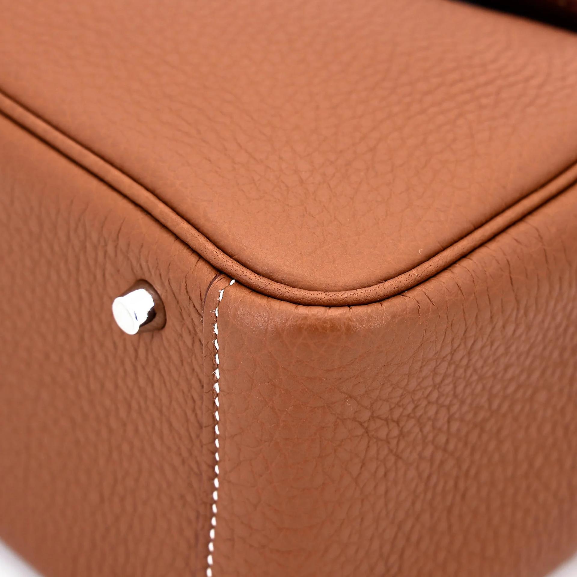 Unused ( Rank NS ) HERMÈS Mini Lindy Gold (37) Clemence Palladium hardware W (2024) - 8