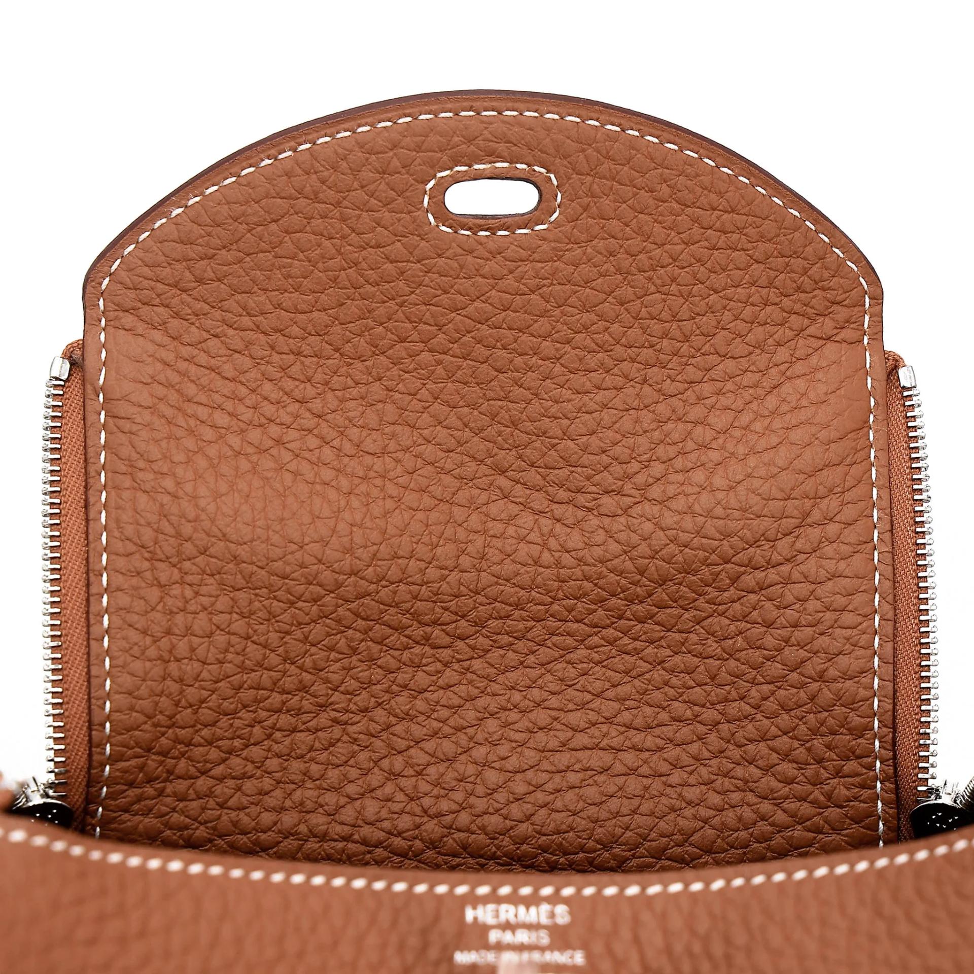 Unused ( Rank NS ) HERMÈS Mini Lindy Gold (37) Clemence Palladium hardware W (2024) - 18