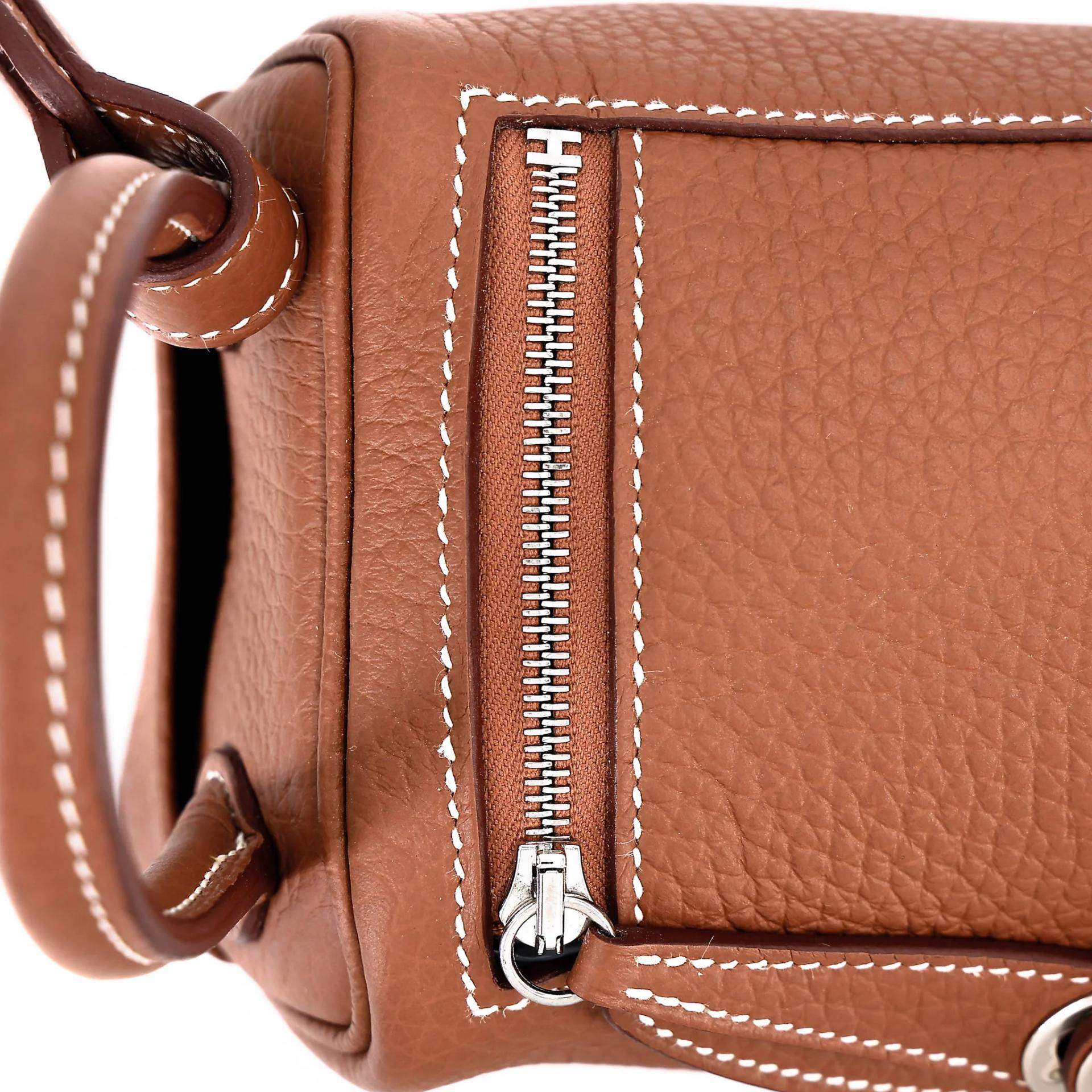 Unused ( Rank NS ) HERMÈS Mini Lindy Gold (37) Clemence Palladium hardware W (2024) - 13