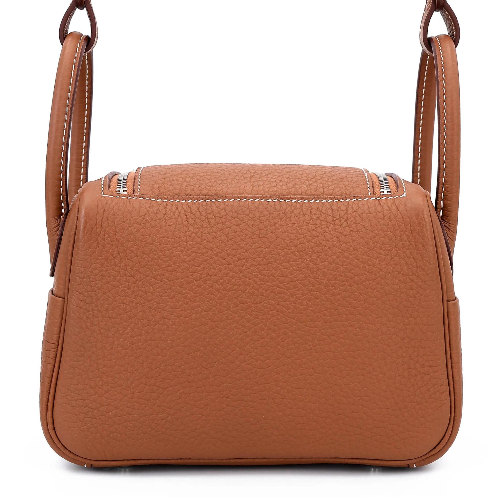 Unused ( Rank NS ) HERMÈS Mini Lindy Gold (37) Clemence Palladium hardware W (2024) - 2