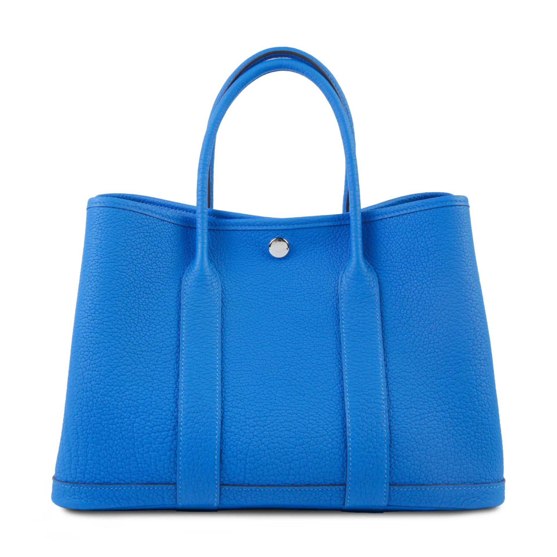 ランク NS 未使用品 HERMÈS エルメス ガーデンパーティー TPM ブルーイドラ (T7) ネゴンダ シルバー金具 W刻印 (2024) - 1